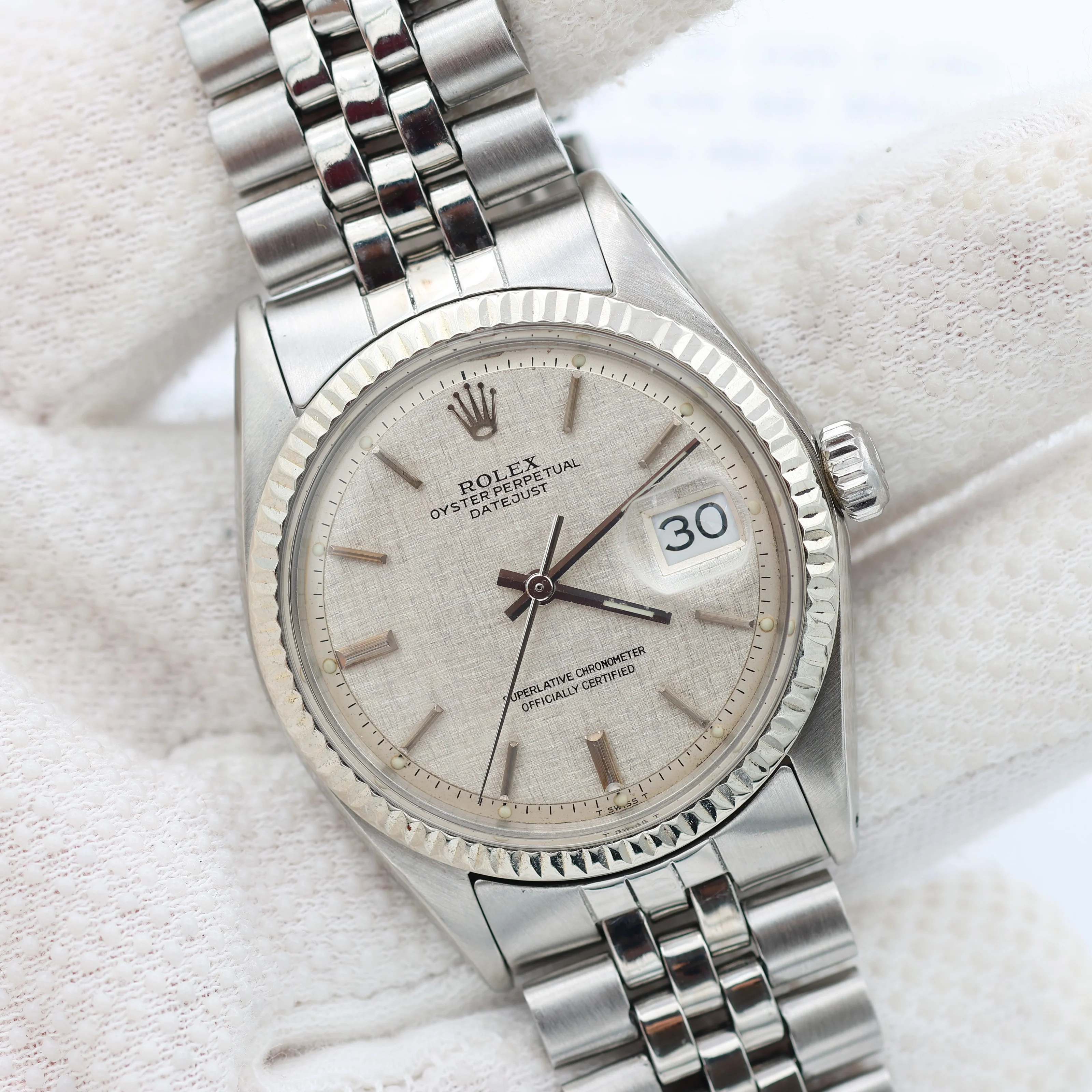 Rolex Datejust 36 ref. 1601 - Linen Dial (V III) - Jubilee - Image 3