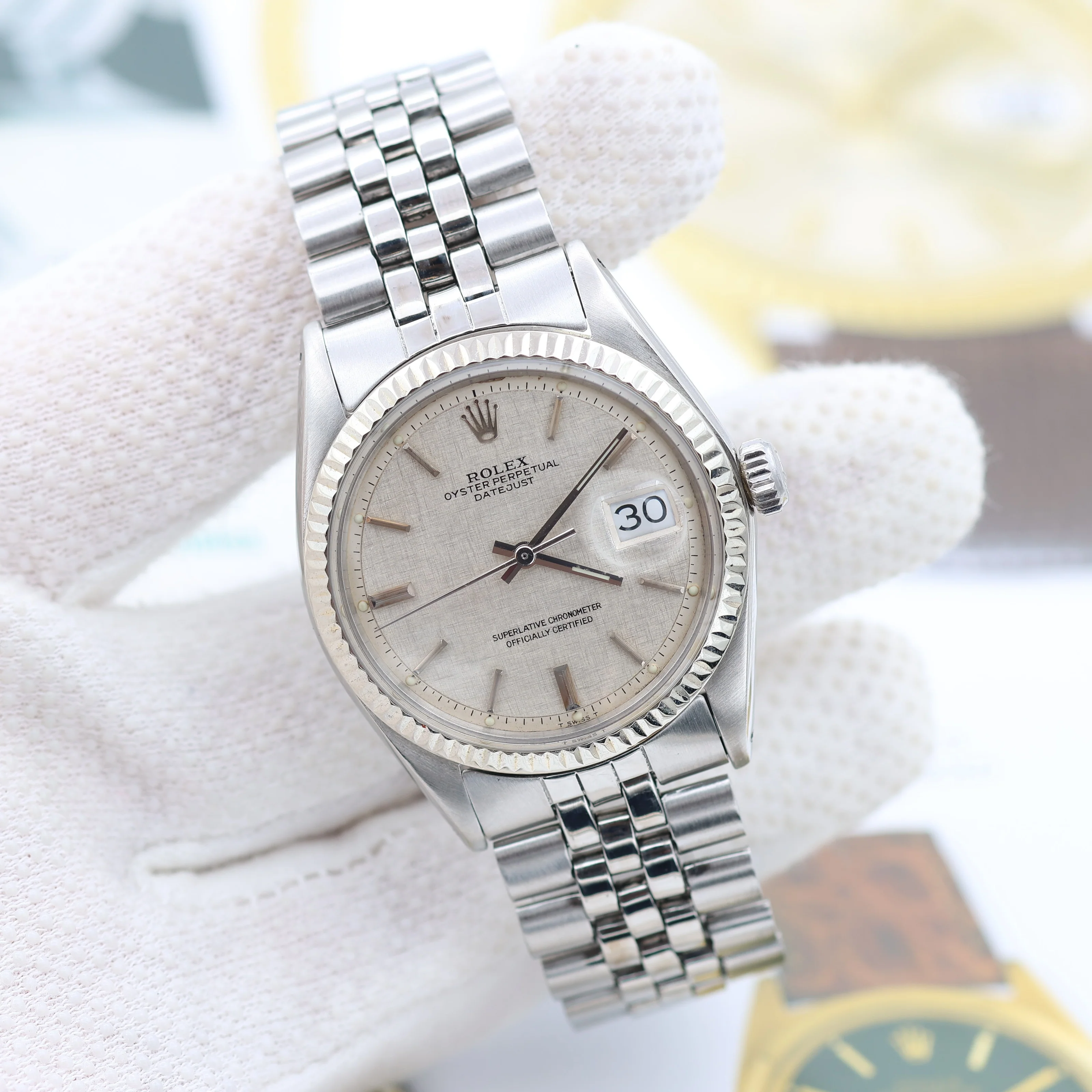 Rolex Datejust 36 ref. 1601 - Linen Dial (V III) - Jubilee - Image 6