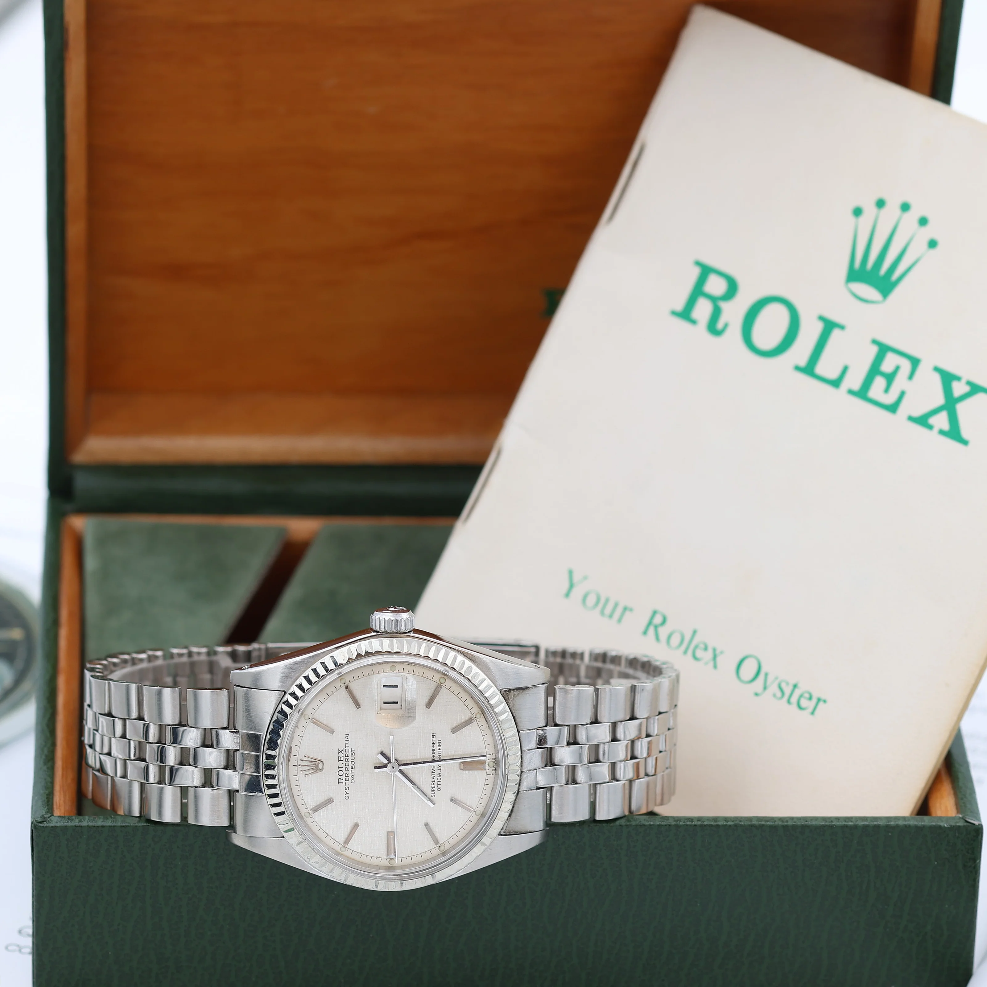 Rolex Datejust 36 ref. 1601 - Linen Dial (V IV) - Full Set - Image 2
