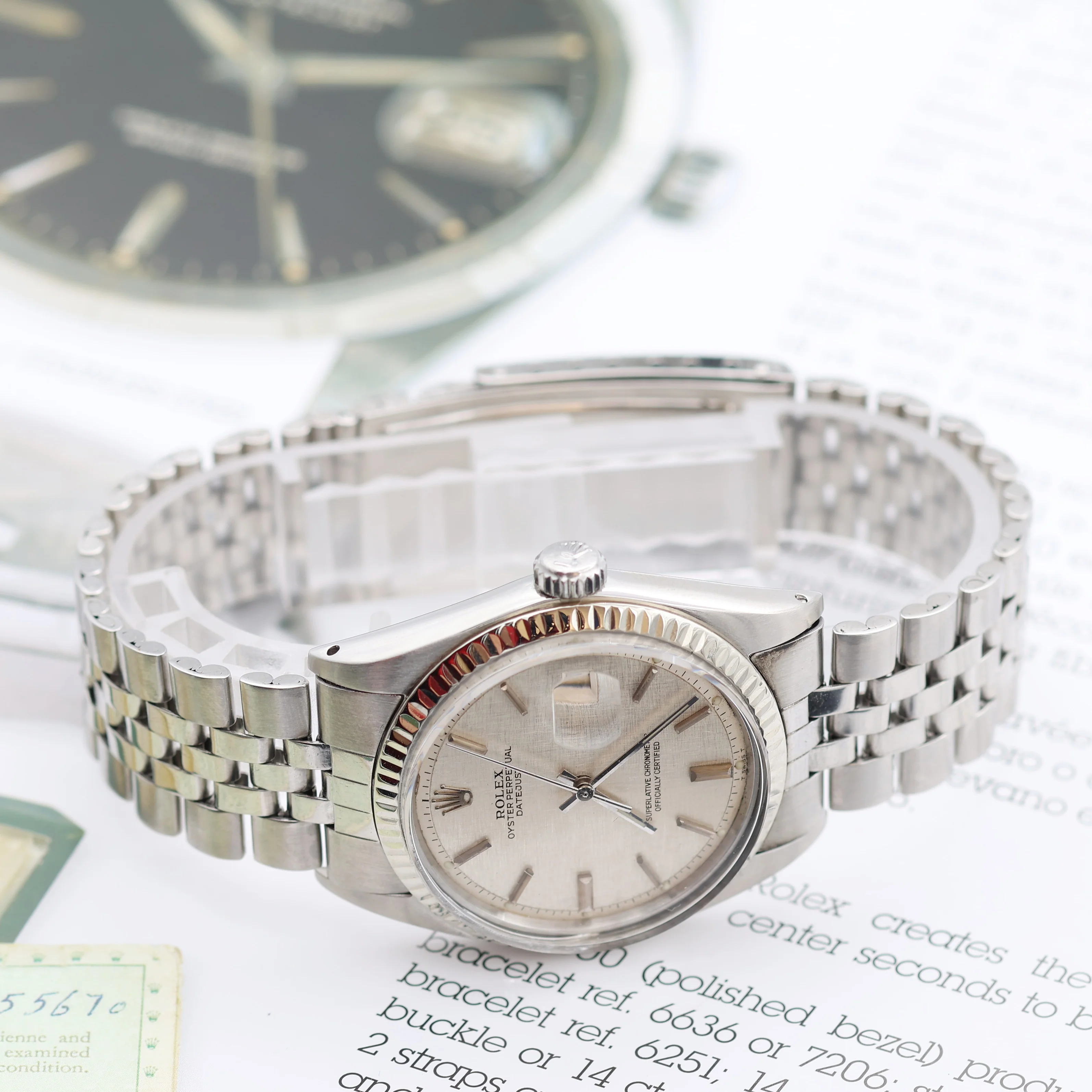 Rolex Datejust 36 ref. 1601 - Linen Dial (V IV) - Full Set - Image 7