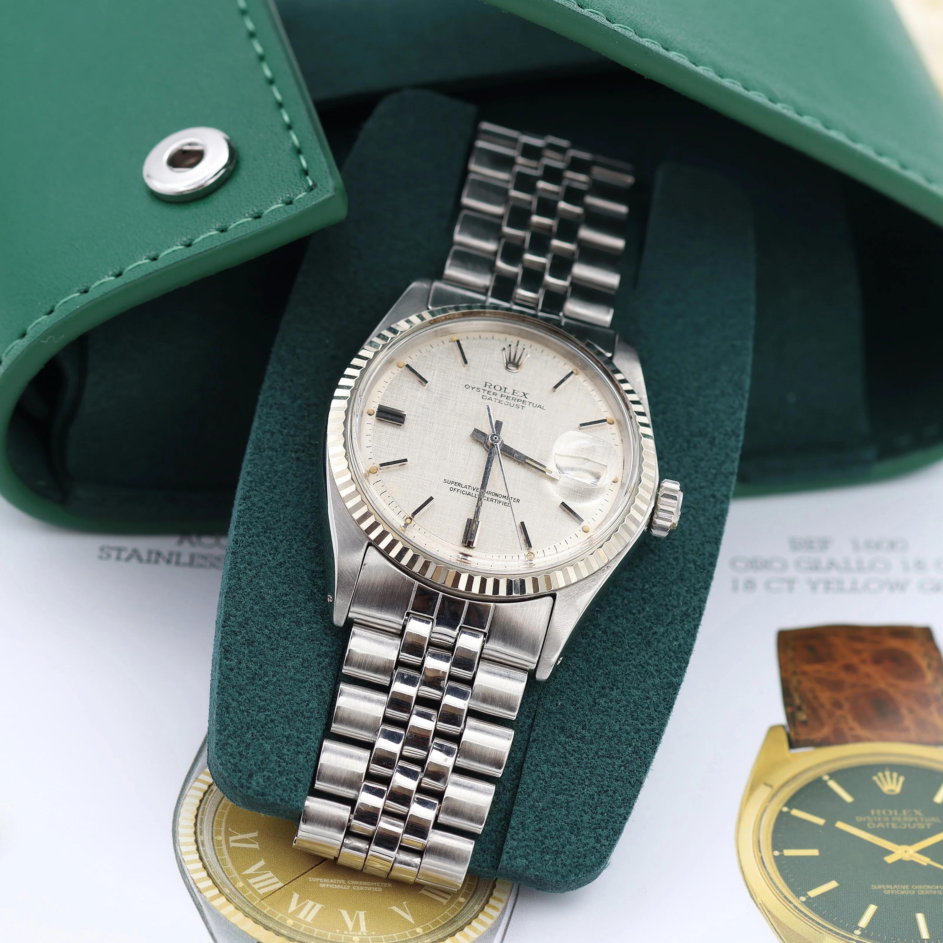 Rolex Datejust 36 ref. 1601 White Gold Bezel - Linen Dial - Jubilee Bracelet