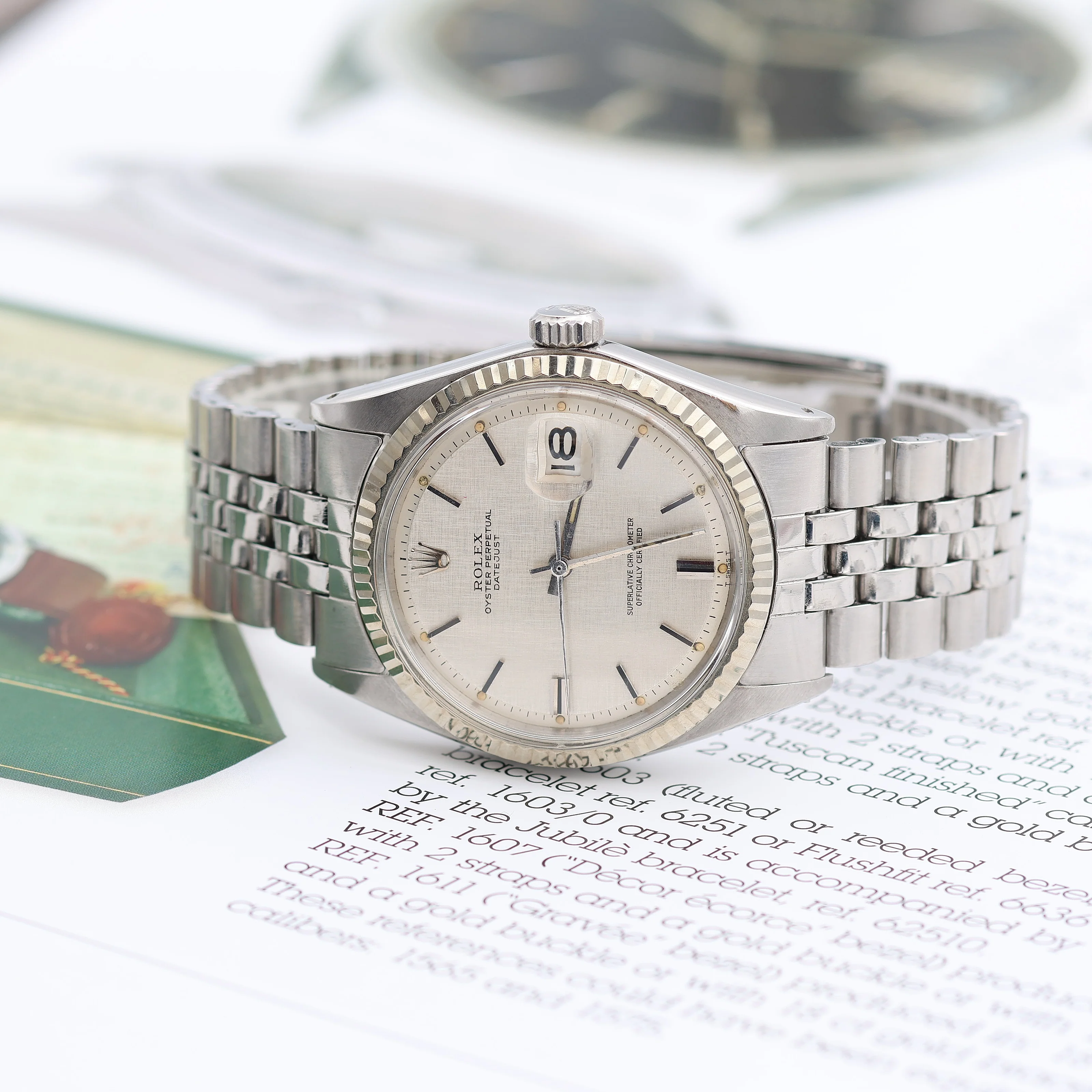 Rolex Datejust 36 ref. 1601 White Gold Bezel - Linen Dial - Jubilee Bracelet - Image 5