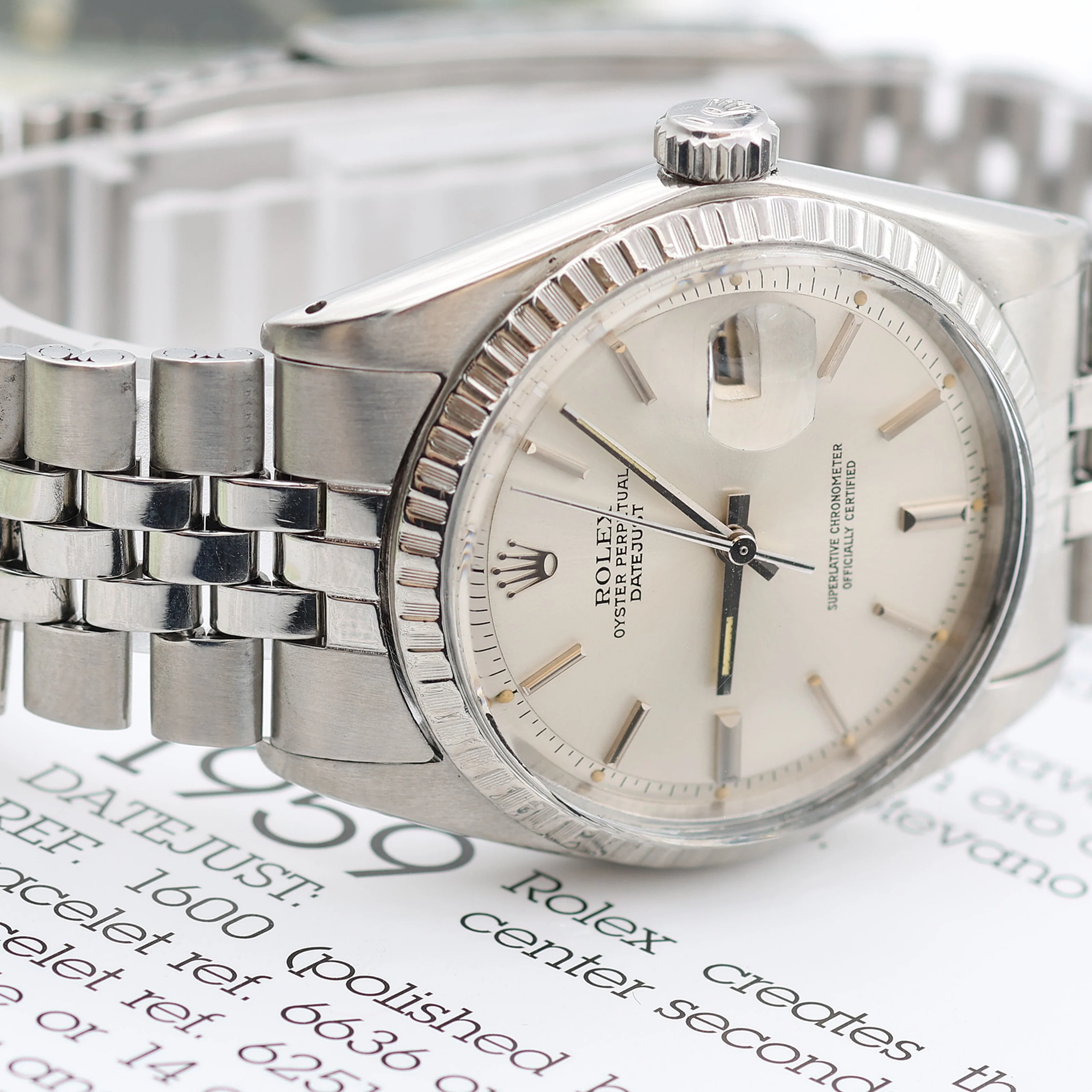 Rolex Datejust 36 ref. 1603 - Silver Dial (V I) - Jubilee bracelet - Image 4