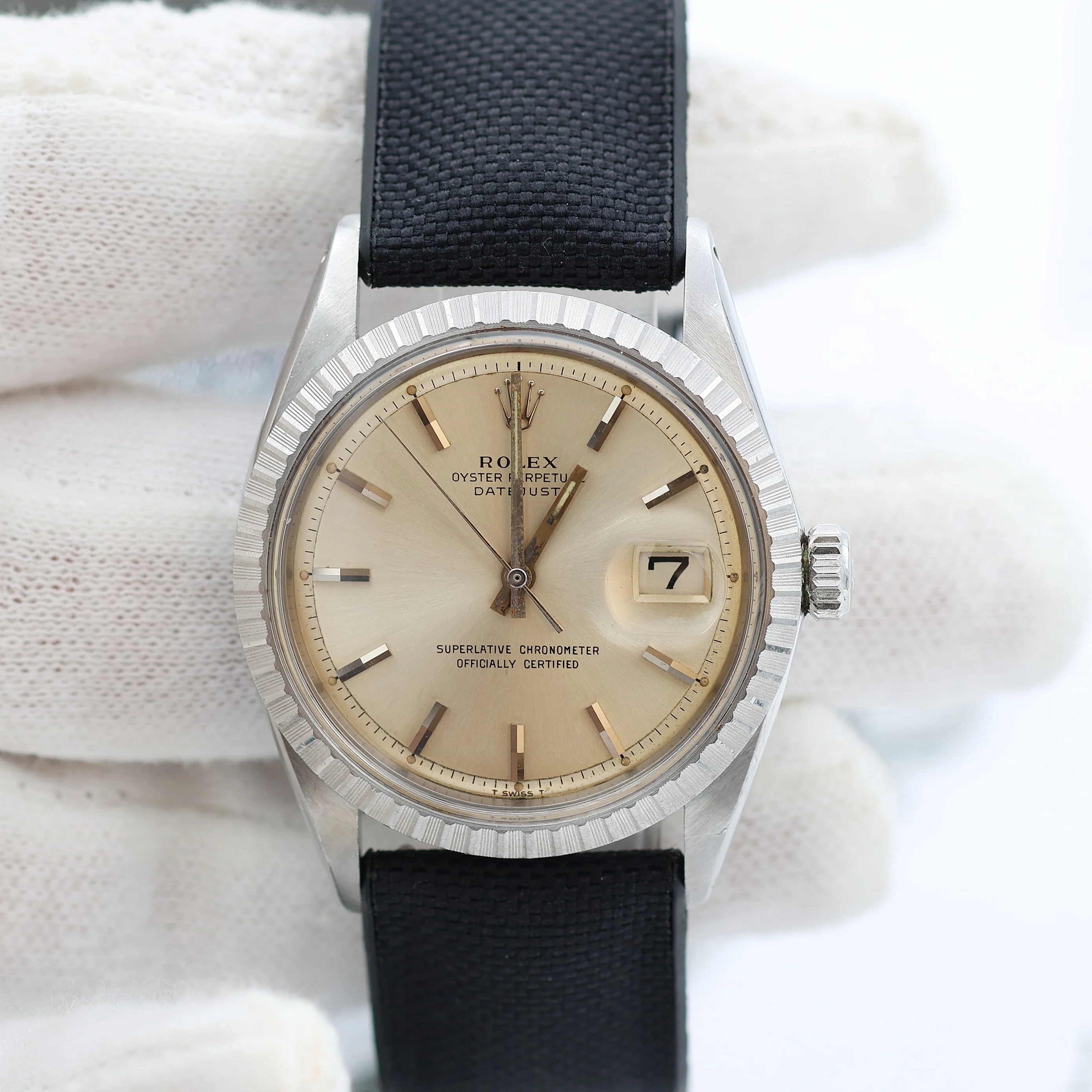 Rolex Datejust 36 ref. 1603 - Silver Dial - Strap - Image 5