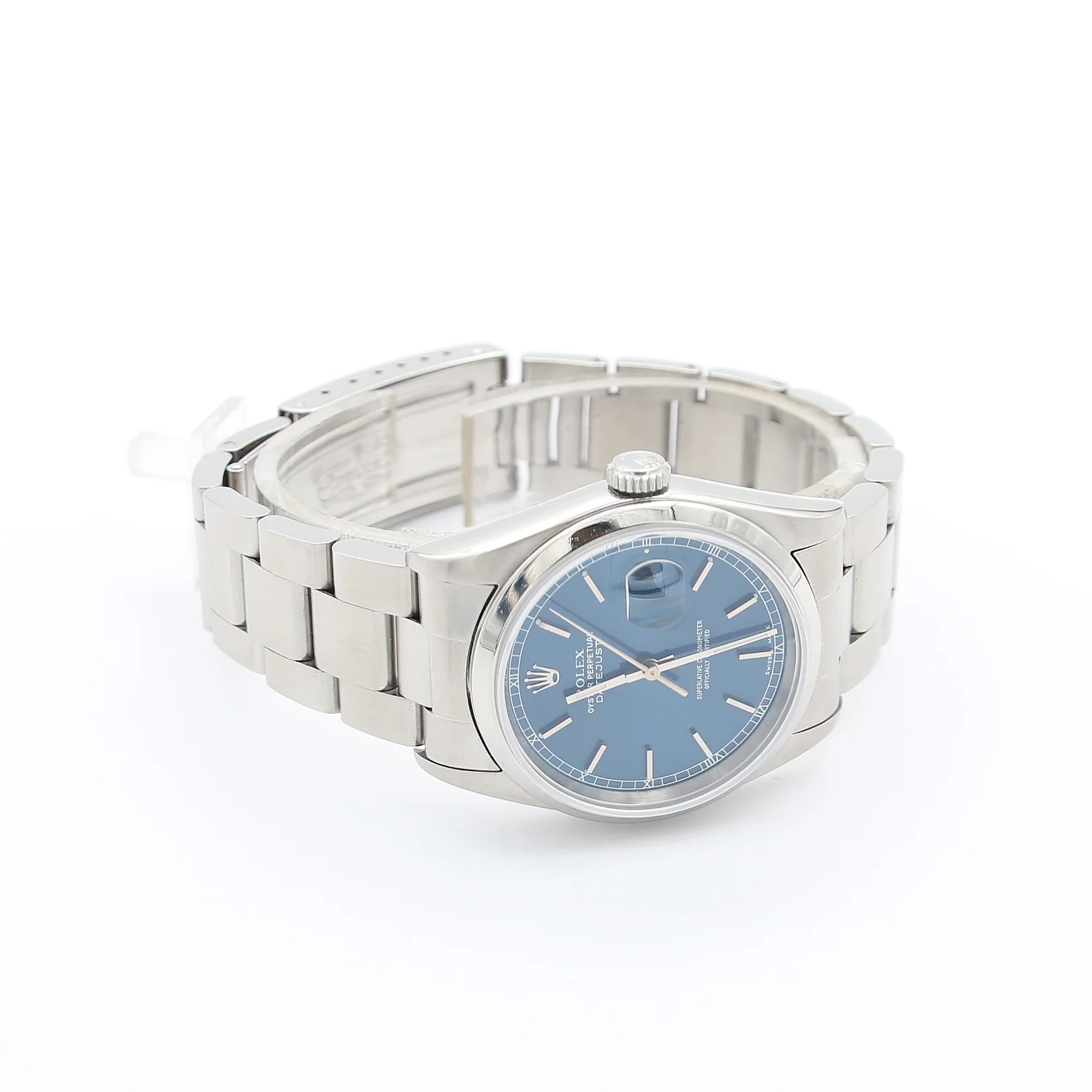 Rolex Datejust 36 ref. 16200 Blue Soleil Dial (III) Oyster Bracelet - Image 4