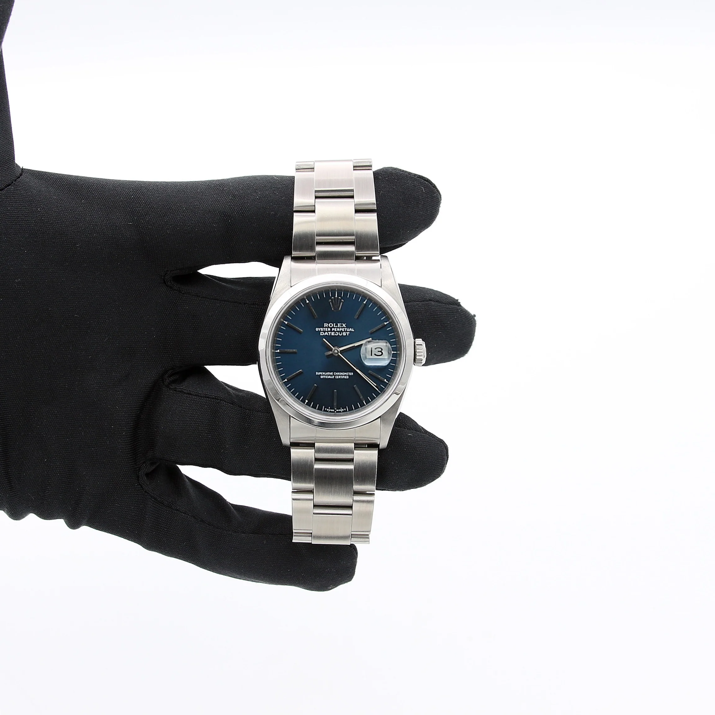 Rolex Datejust 36 ref. 16200 Blue Soleil Dial (II) Oyster Bracelet - Full Set - Image 2