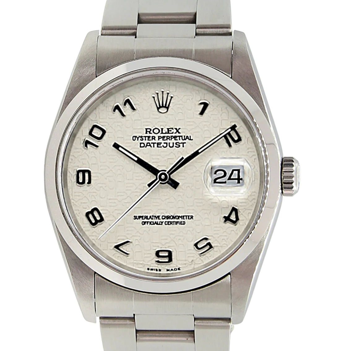 Rolex Datejust 36 ref. 16200 MIllennary Dial Oyster Bracelet - Image 4