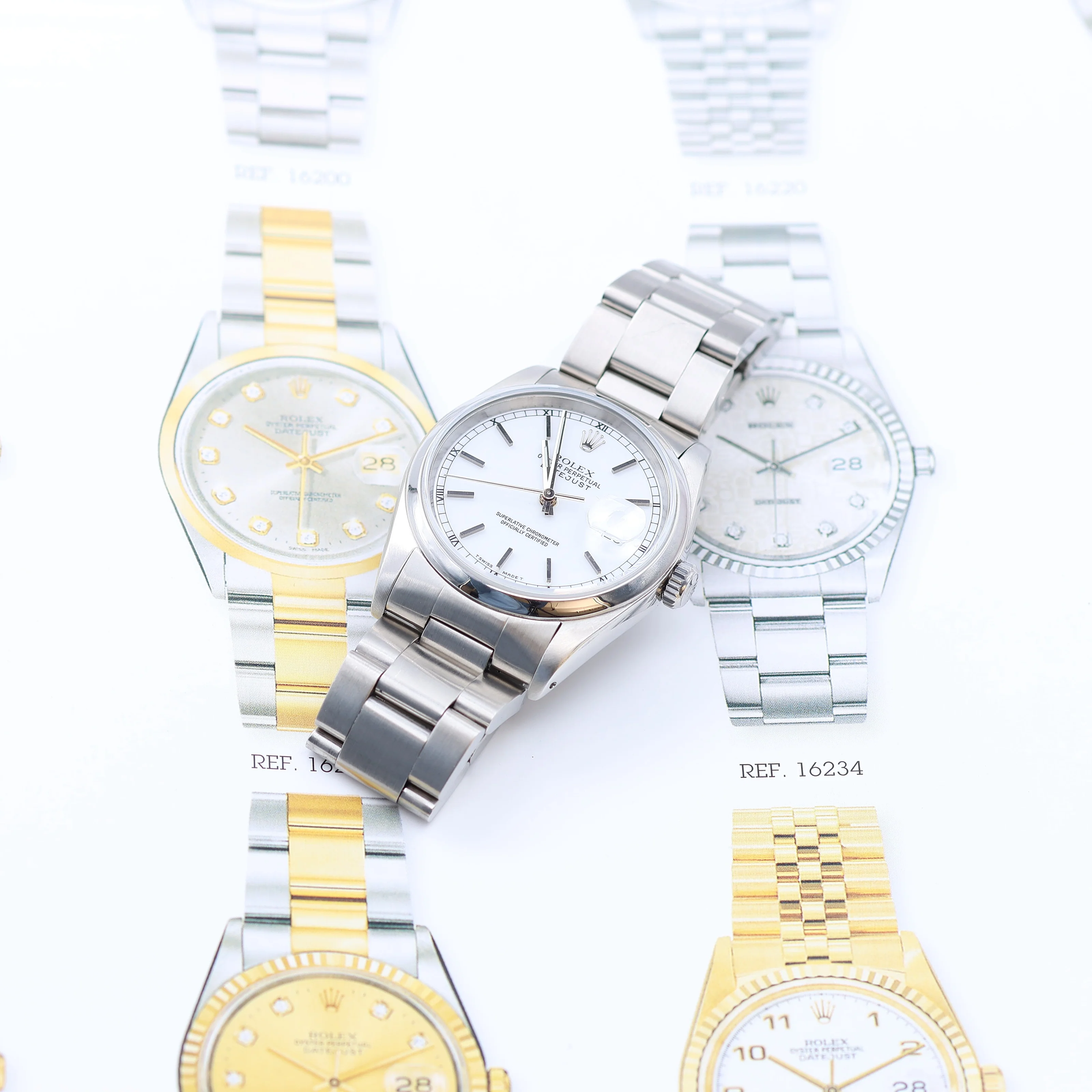 Rolex Datejust 36 ref. 16200 - White Dial - Oyster Bracelet - Image 4