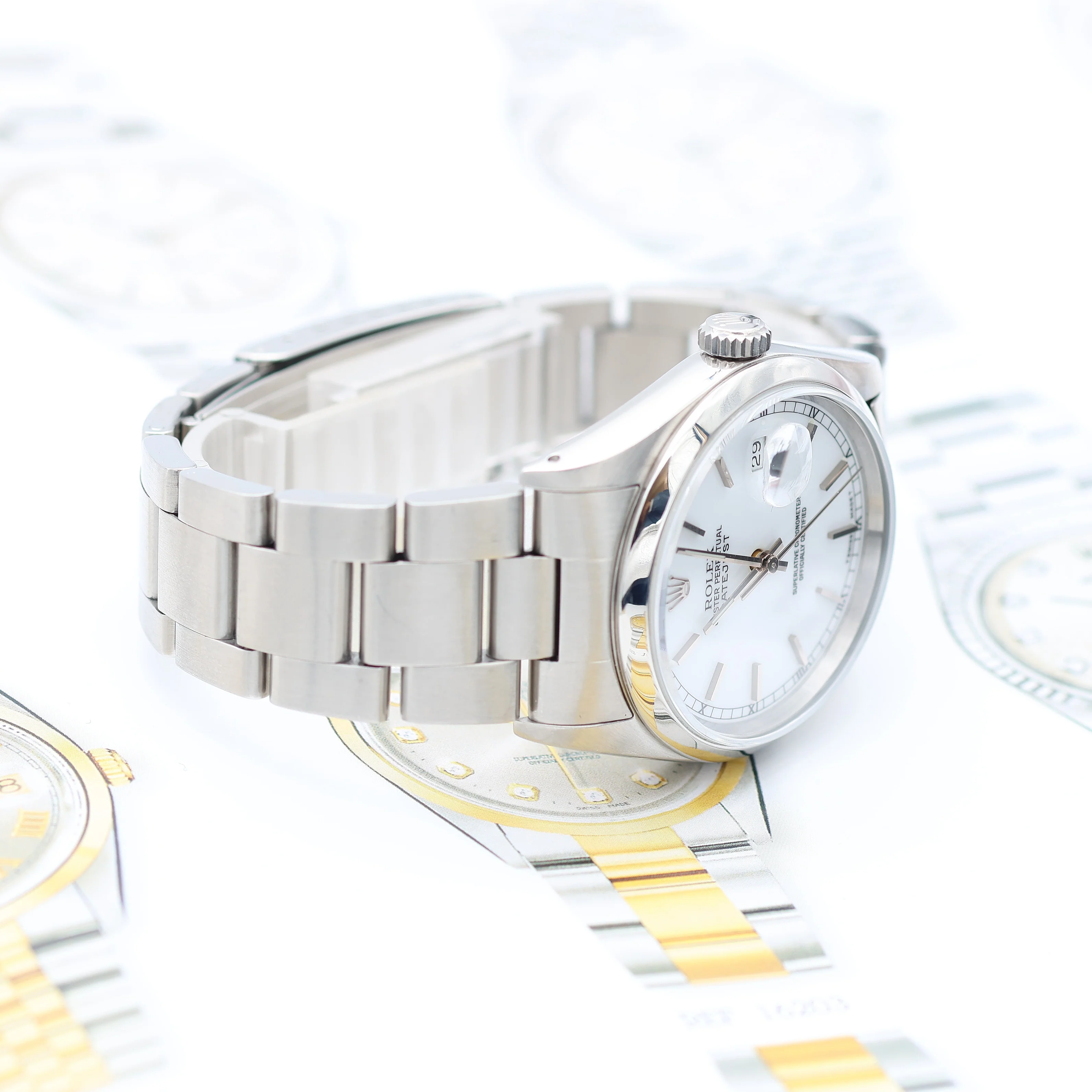 Rolex Datejust 36 ref. 16200 - White Dial - Oyster Bracelet - Image 7
