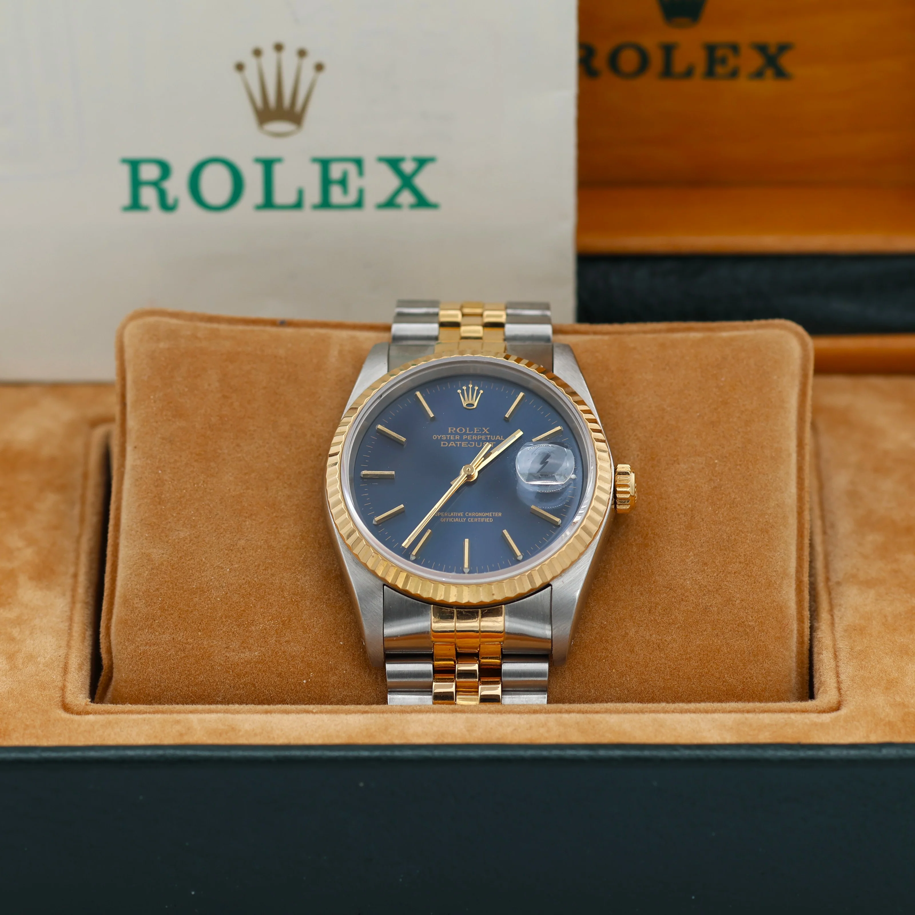 Rolex Datejust 36 ref. 16233 Blue dial - Jubilee Bracelet - Full Set