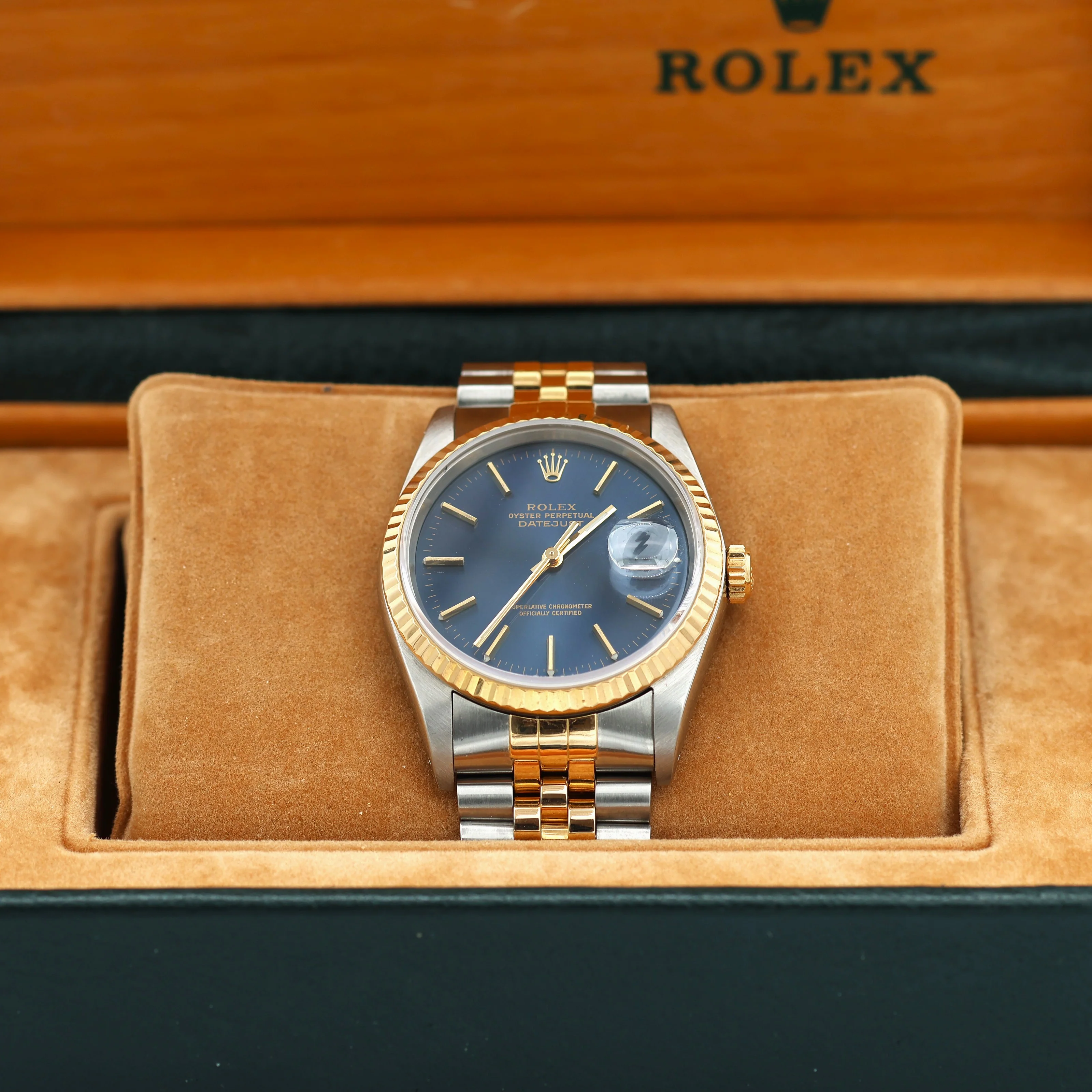 Rolex Datejust 36 ref. 16233 Blue dial - Jubilee Bracelet - Full Set - Image 2