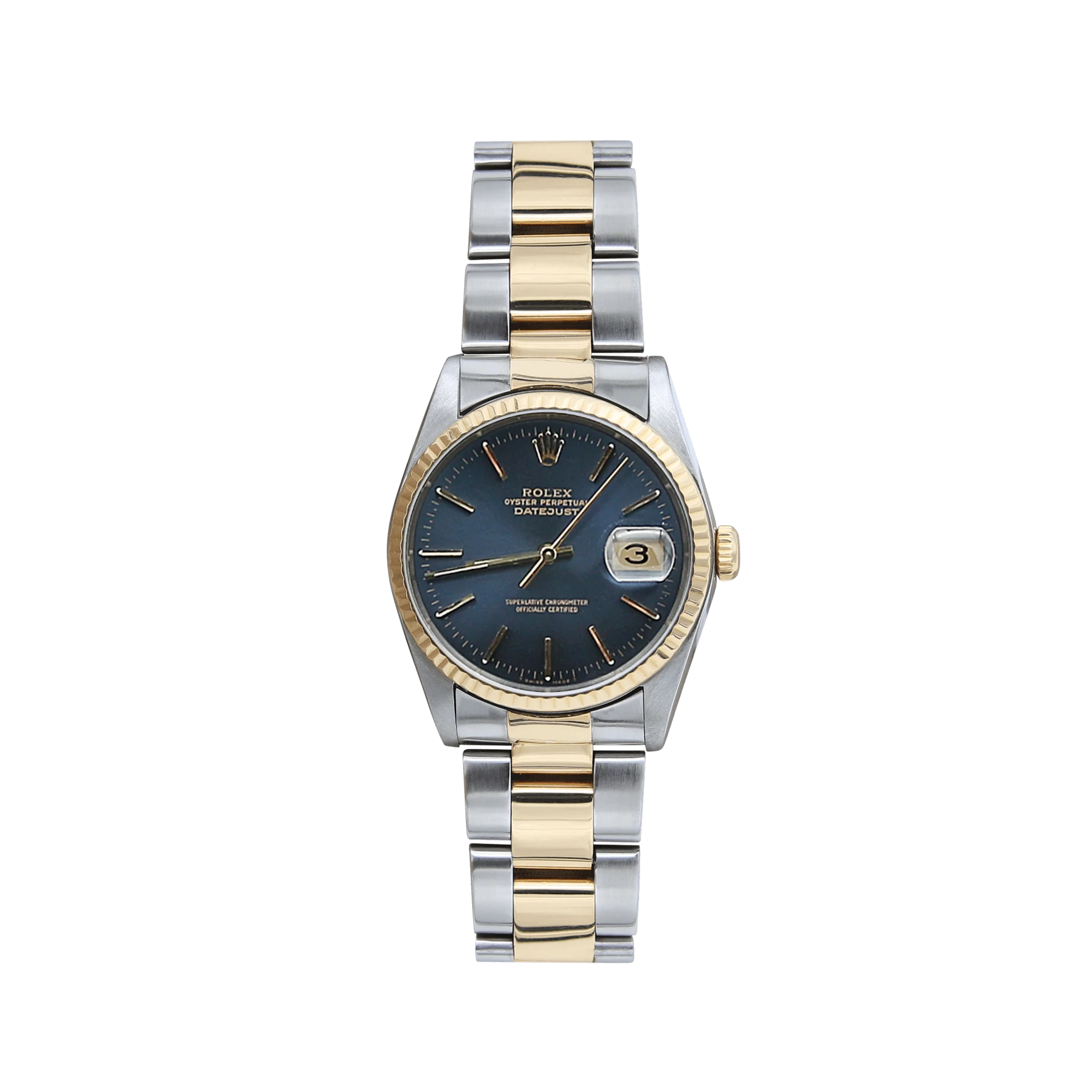 Rolex Datejust 36 ref. 16233 Blue Soleil dial - Oyster Bracelet - Full Set - Image 2