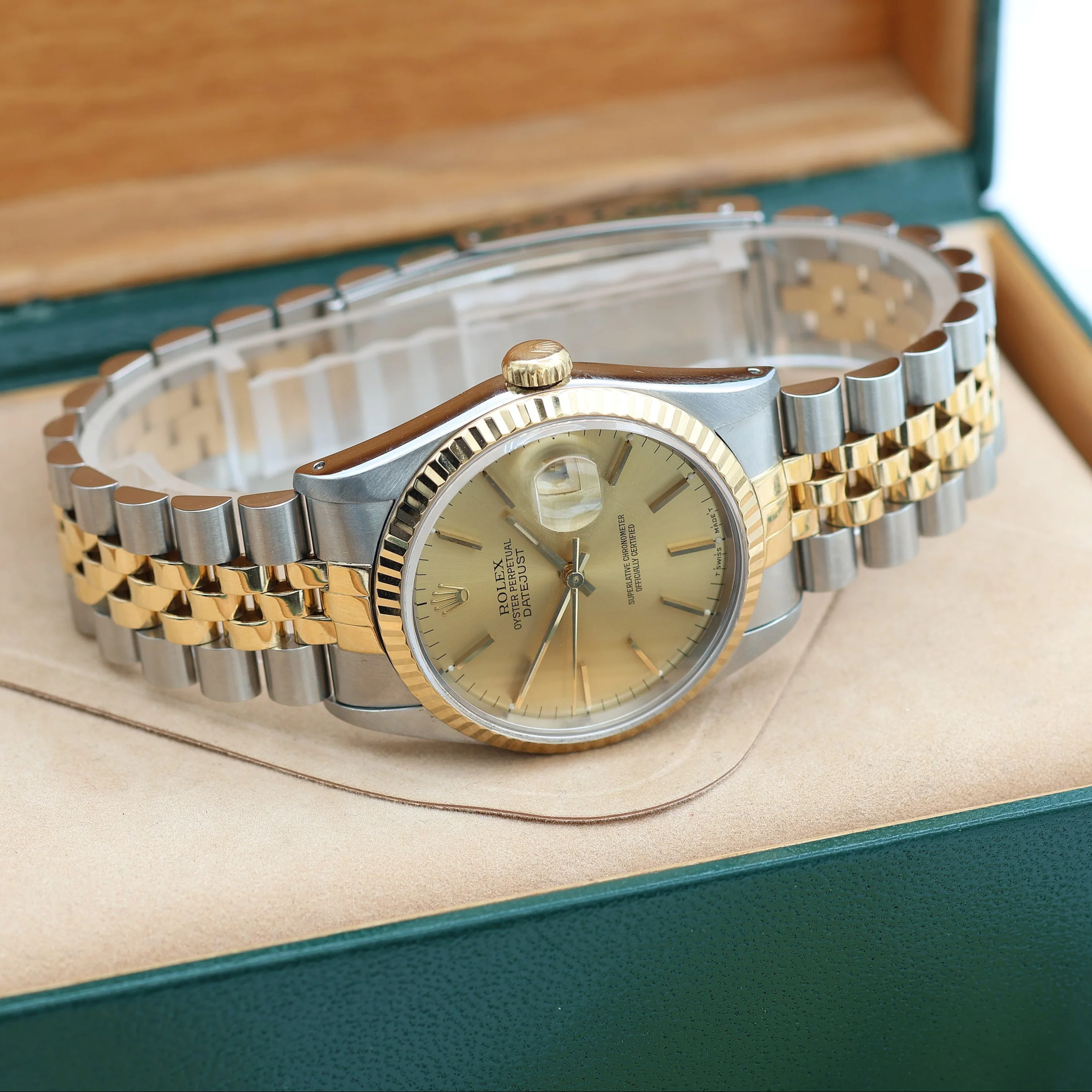 Rolex Datejust 36 ref. 16233 Champagne dial - Jubilee Bracelet - Image 2