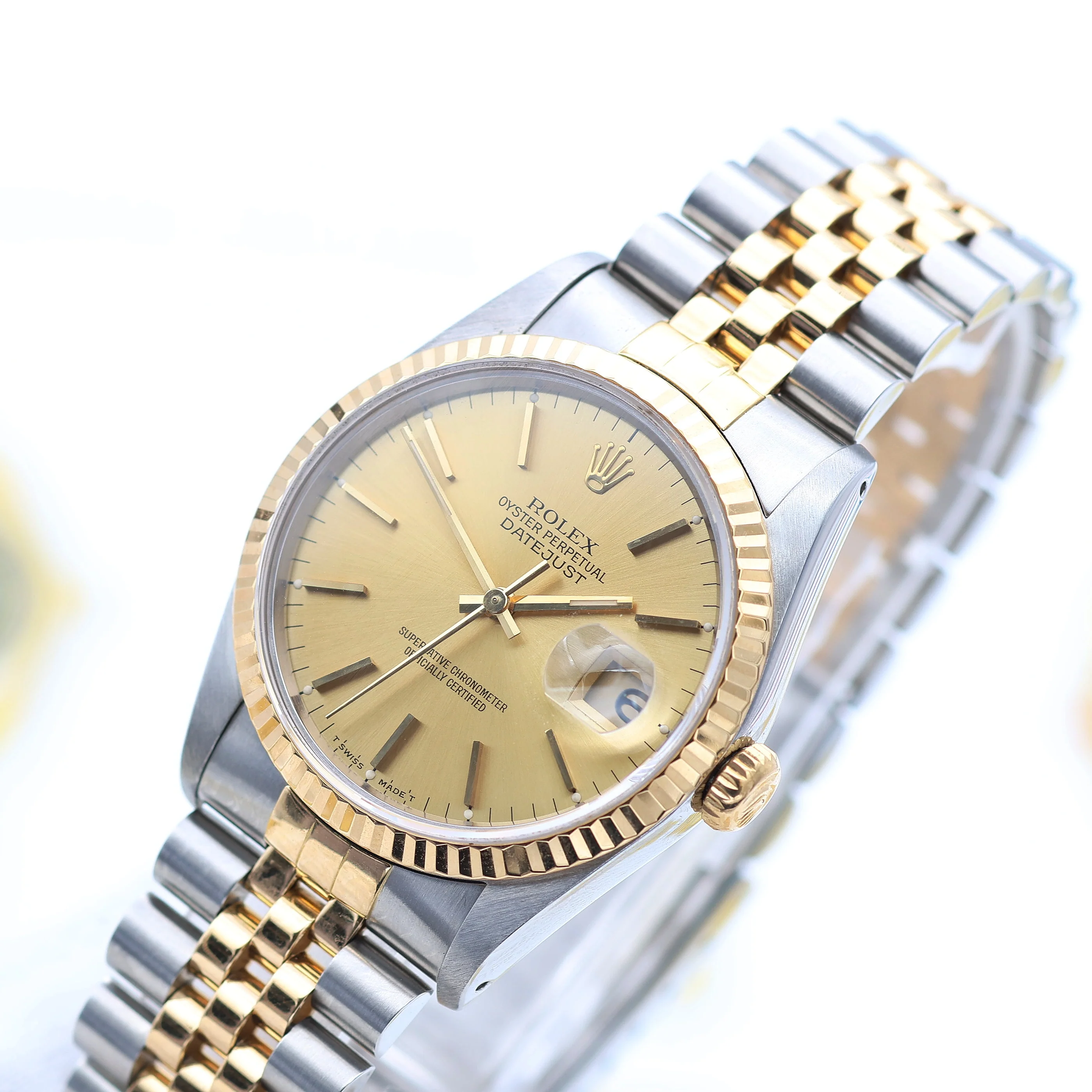 Rolex Datejust 36 ref. 16233 Champagne dial - Jubilee Bracelet - Image 3