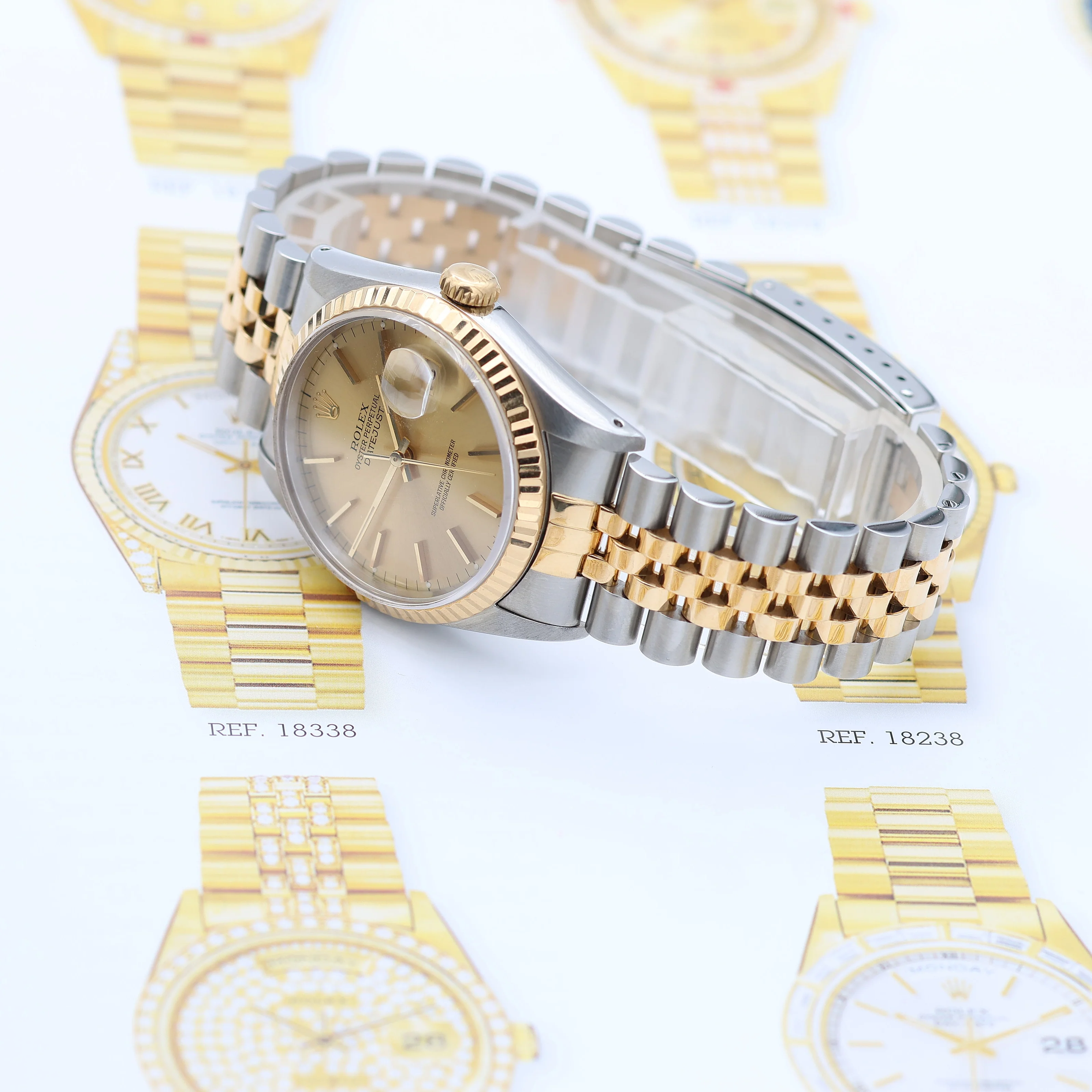 Rolex Datejust 36 ref. 16233 Champagne dial - Jubilee Bracelet - Image 7