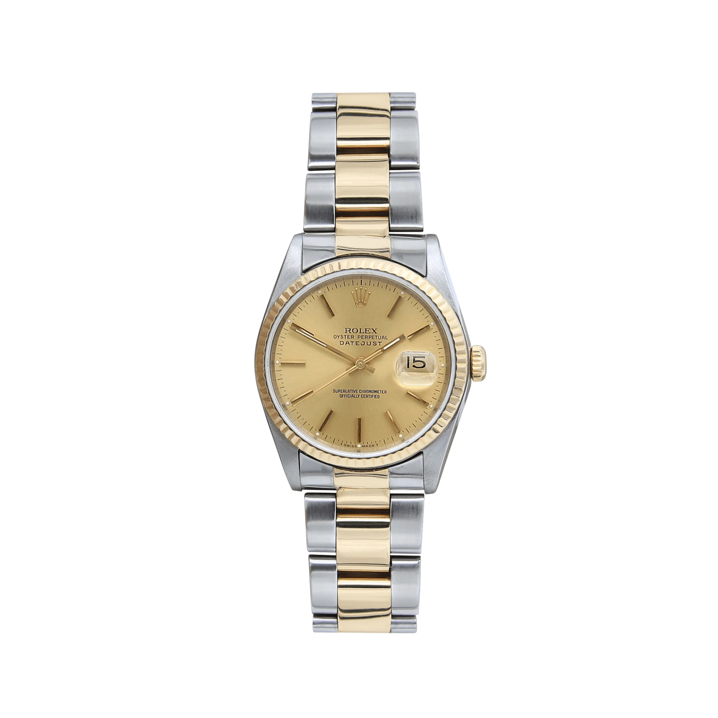 Rolex Datejust 36 ref. 16233 Champagne dial - Oyster Bracelet - Full Set