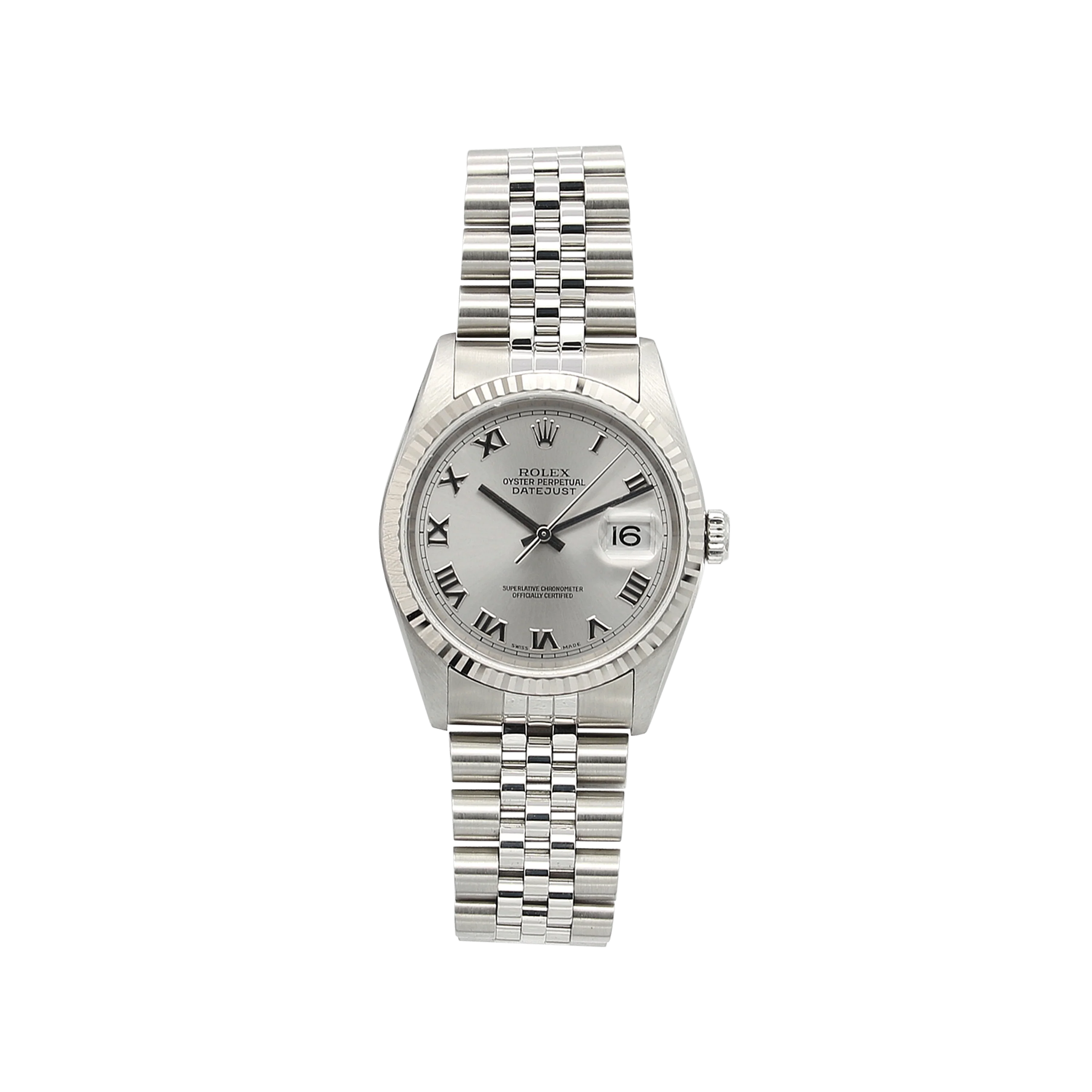 Rolex Datejust 36 ref. 16234 Gray Roman Dial - Full Set - Image 2