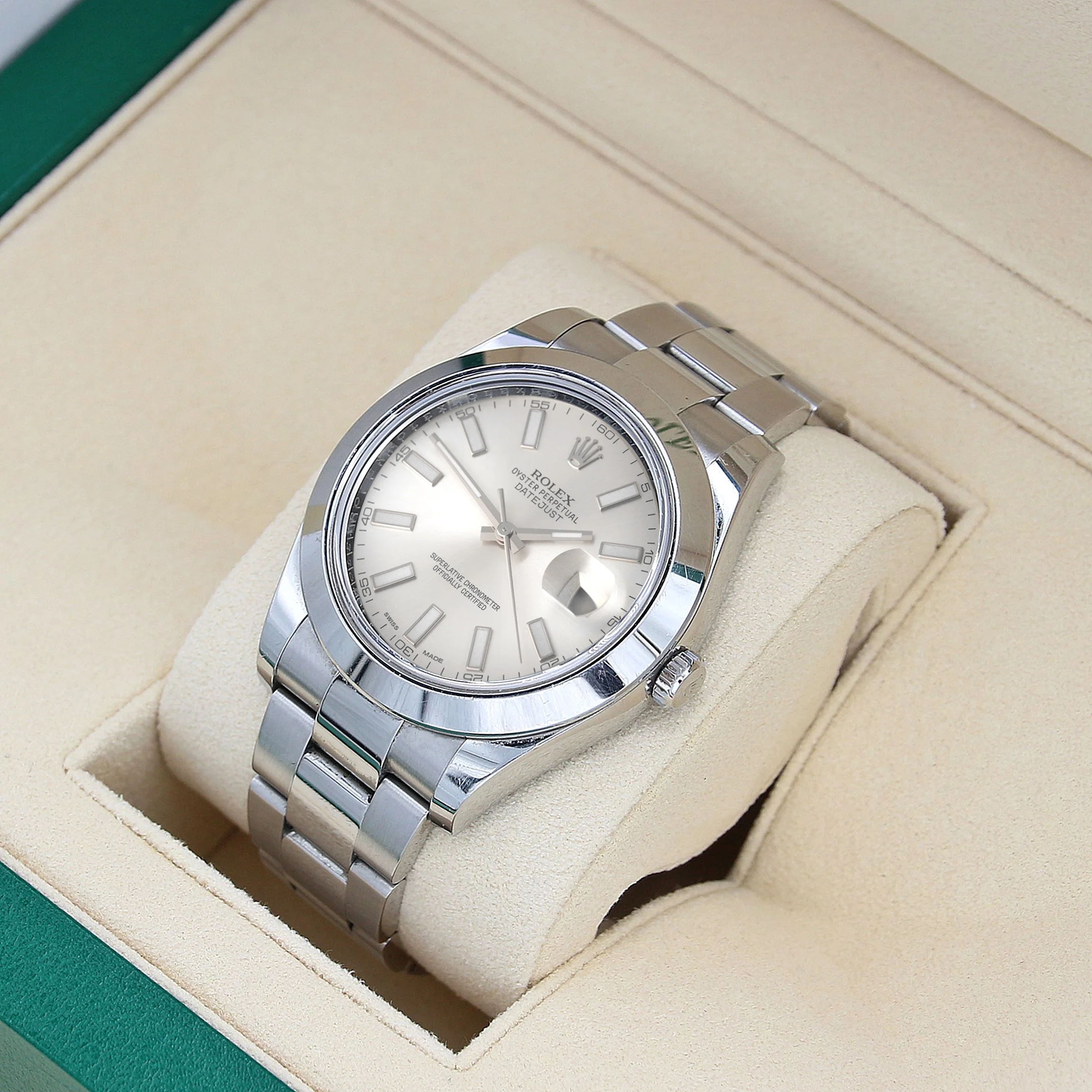 Rolex Datejust 41 ref. 116300 Silver Dial - Oyster Bracelet - Full Set