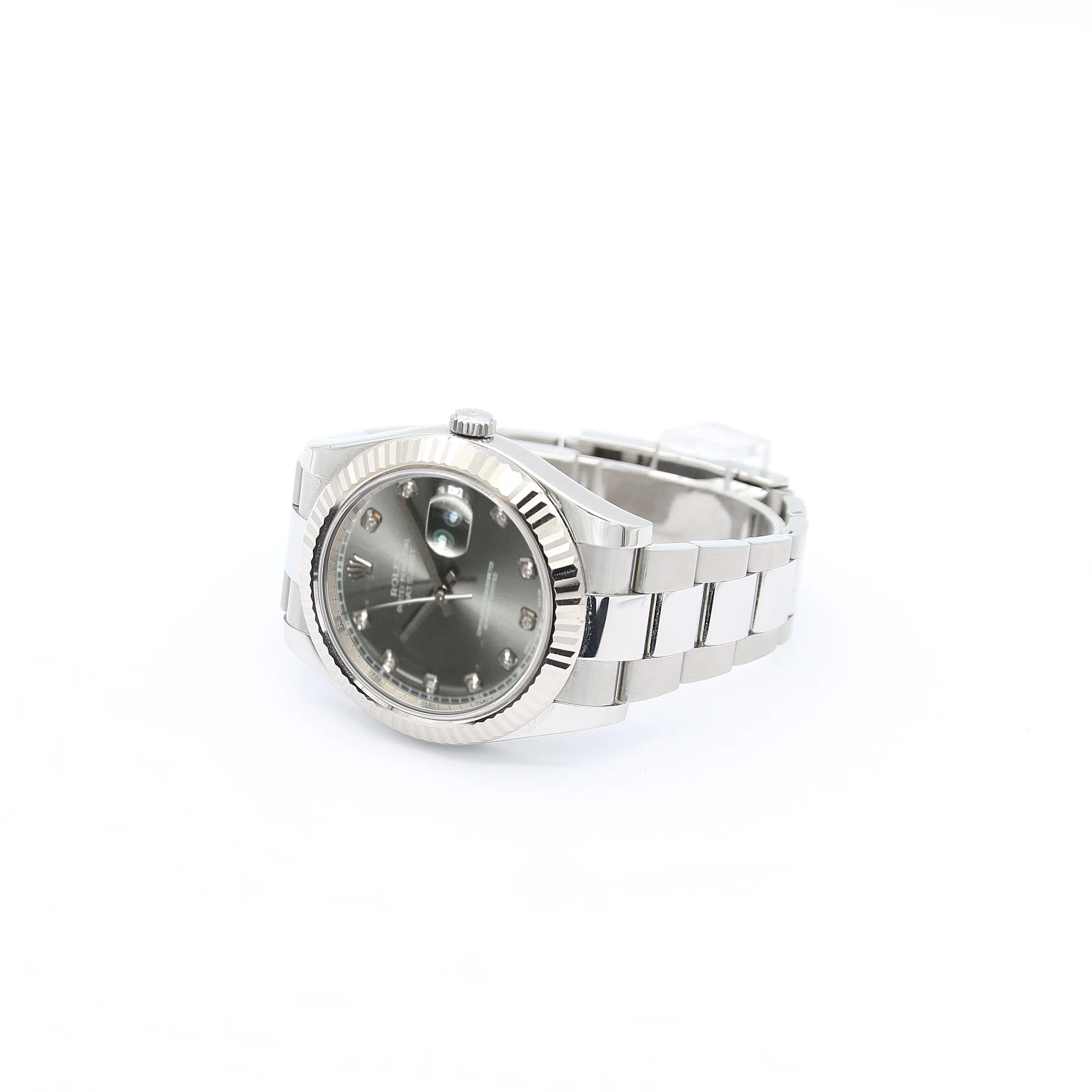 Rolex Datejust II ref. 116334 Grey Diamonds Dial Oyster Bracelet - Full Set - Image 4