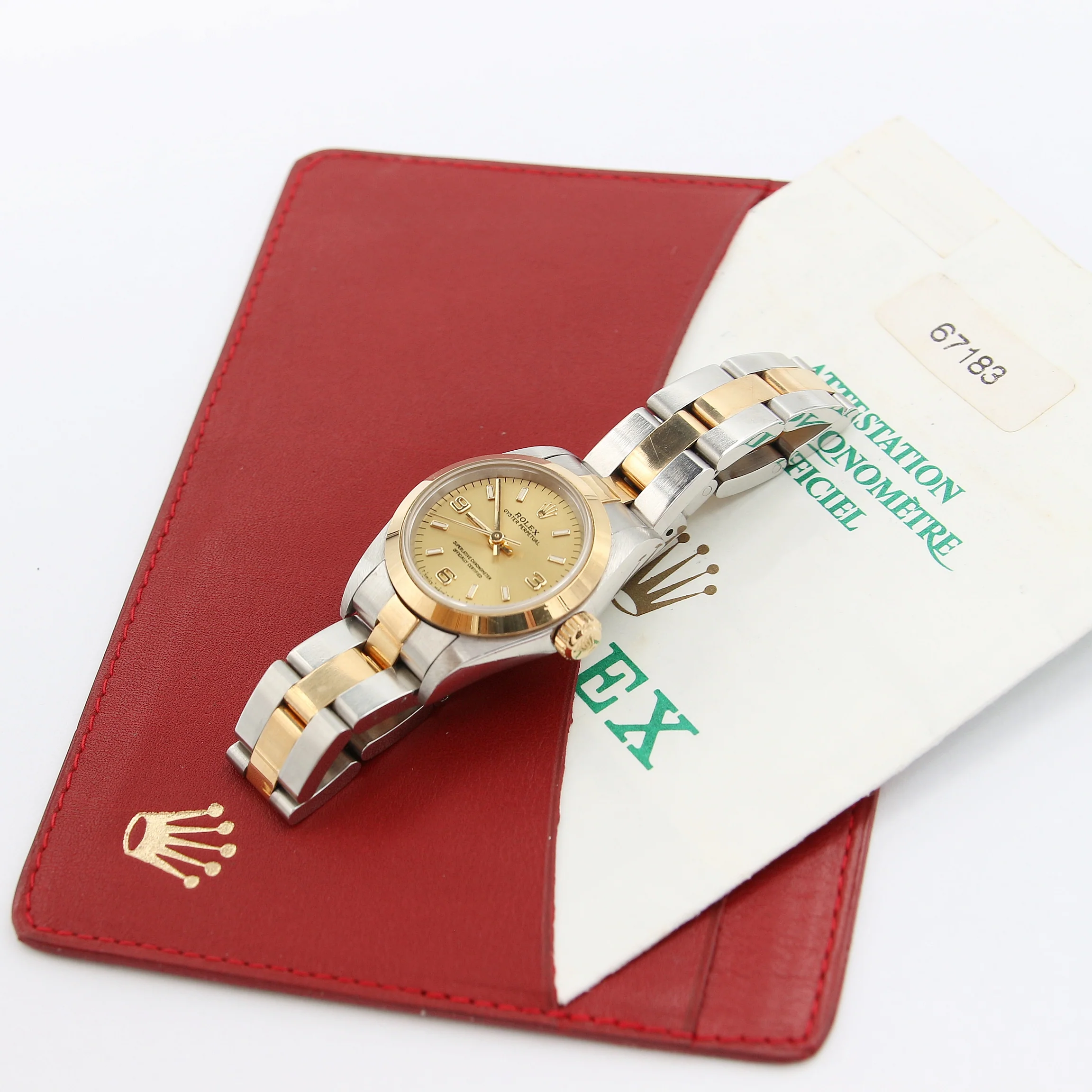 Rolex Datejust Lady ref. 67183 Champagne 3-6-9 dial - Full Set - Image 2