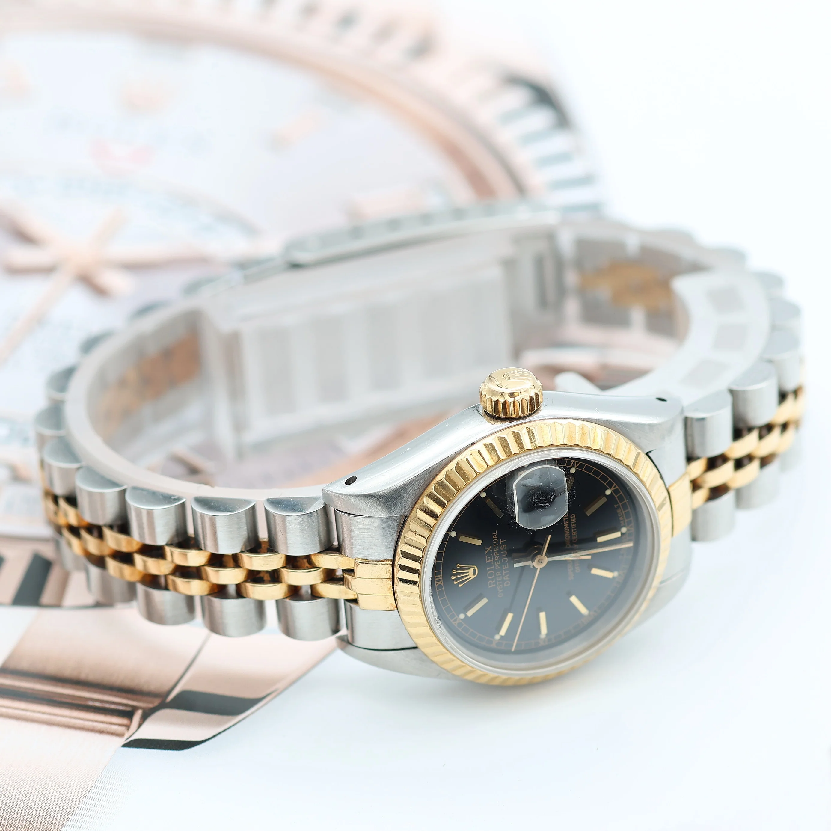 Rolex Datejust Lady ref. 69173 - Black Circle Dial - Jubilee Bracelet - Image 5