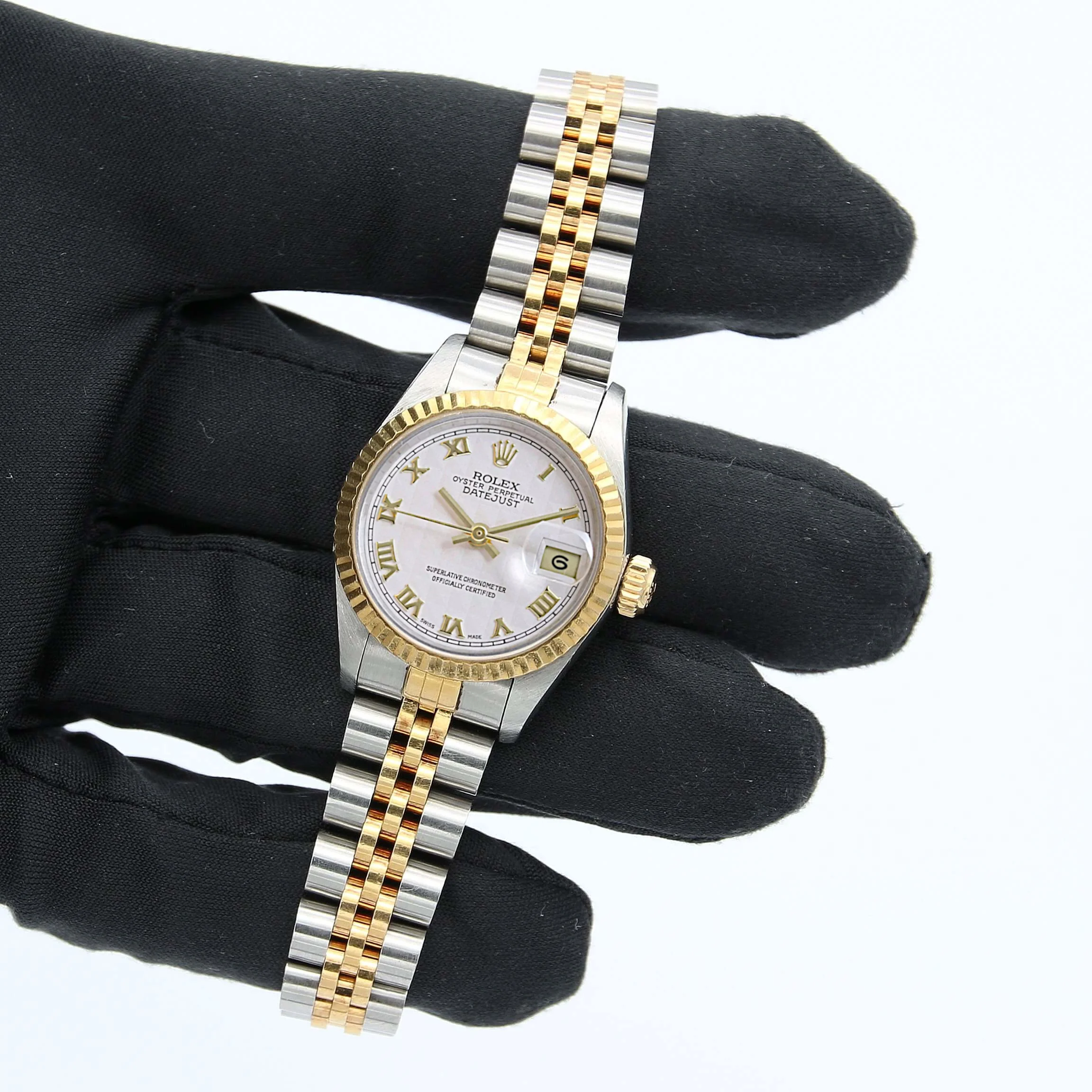 Rolex Datejust Lady ref. 69173 Steel/Gold - Jubilee Bracelet - Cream Pyramid Dial - Full Set - Image 4