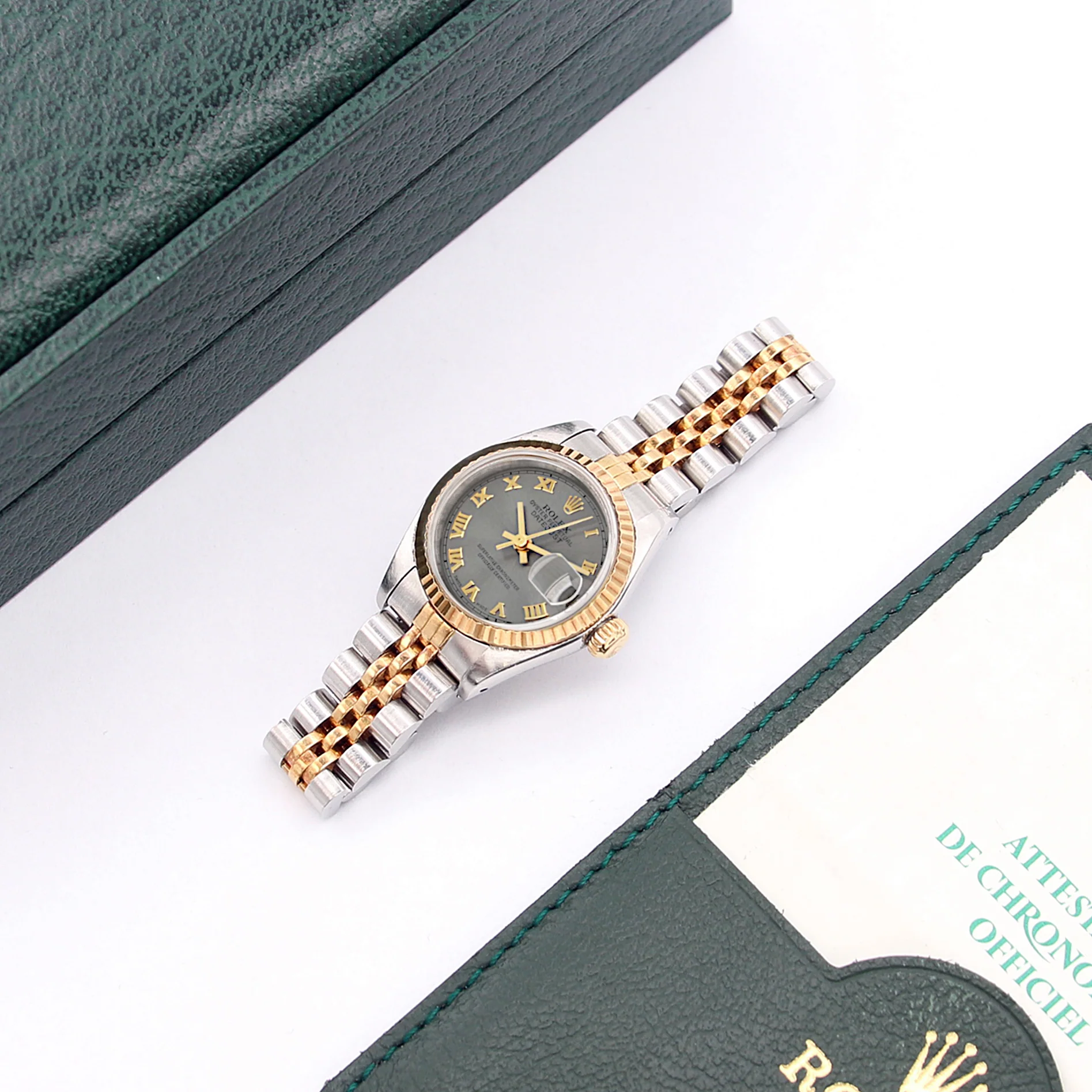 Rolex Datejust Lady ref. 69173 Steel/Gold - Jubilee Bracelet - Silver Roman Dial - Full Set - Image 4