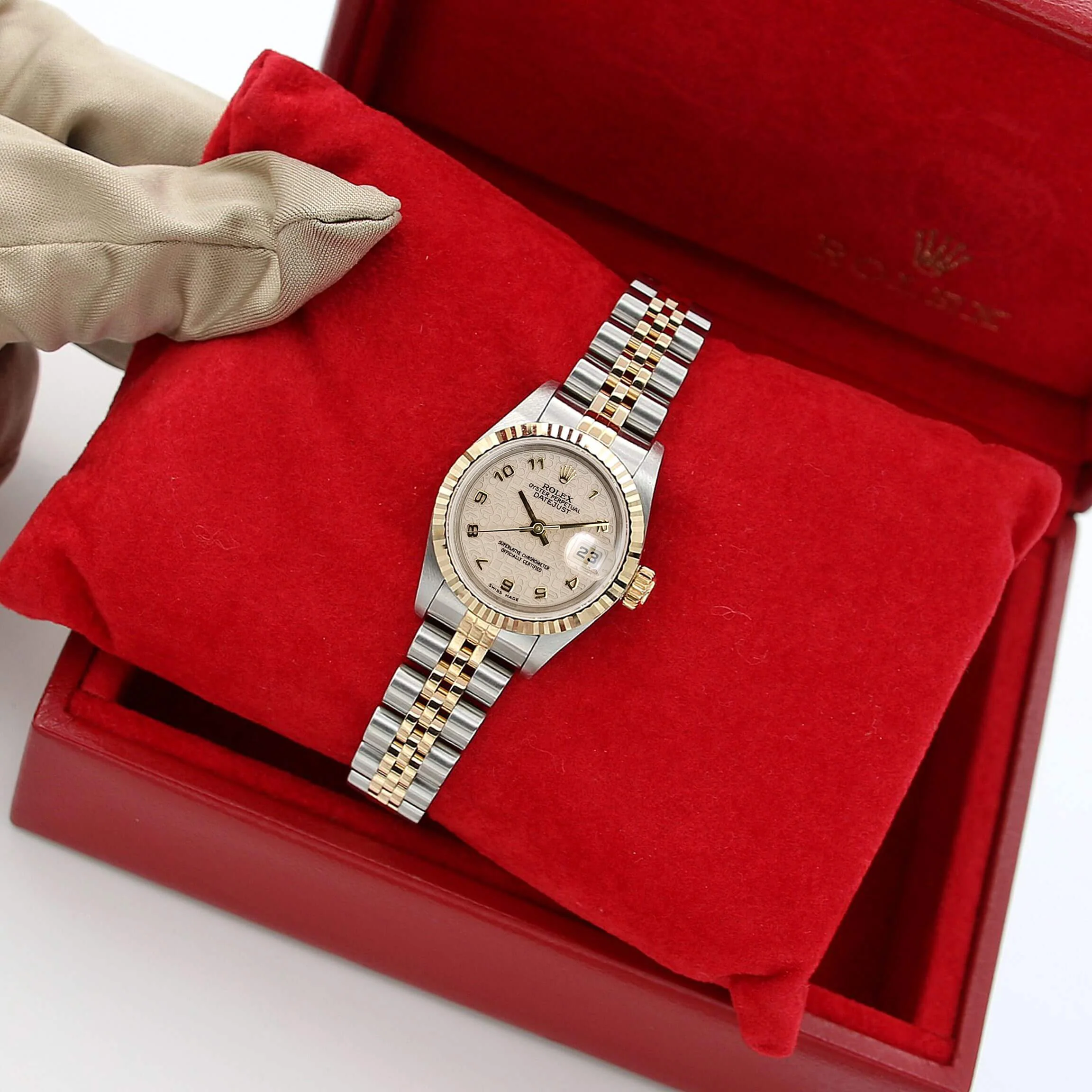 Rolex Datejust Lady ref. 69173 Steel/Gold - Millennnary Cream Dial - Jubilee Bracelet - Full Set - Image 3