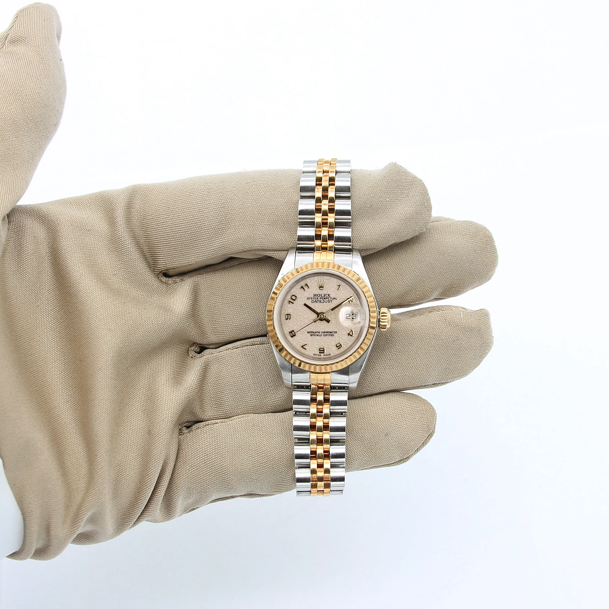 Rolex Datejust Lady ref. 69173 Steel/Gold - Millennnary Cream Dial - Jubilee Bracelet - Full Set - Image 4