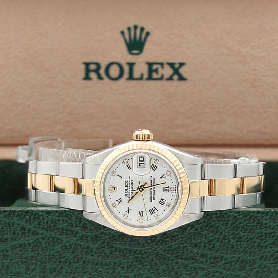 Rolex Datejust Lady ref. 69173 Steel/Gold - Oyster Bracelet - White Diamonds Dial - Full Set - Image 2
