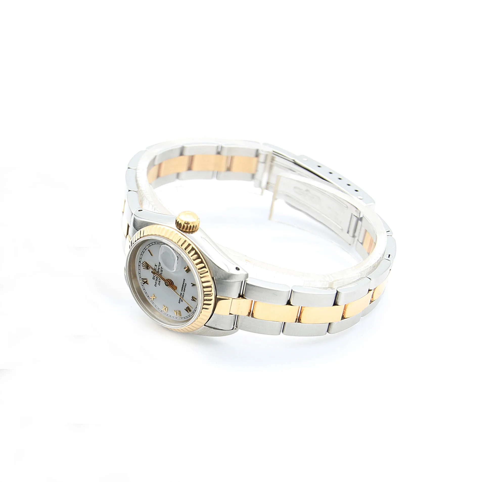 Rolex Datejust Lady ref. 69173 Steel/Gold - Oyster Bracelet - White Roman Dial - Full Set - Image 2