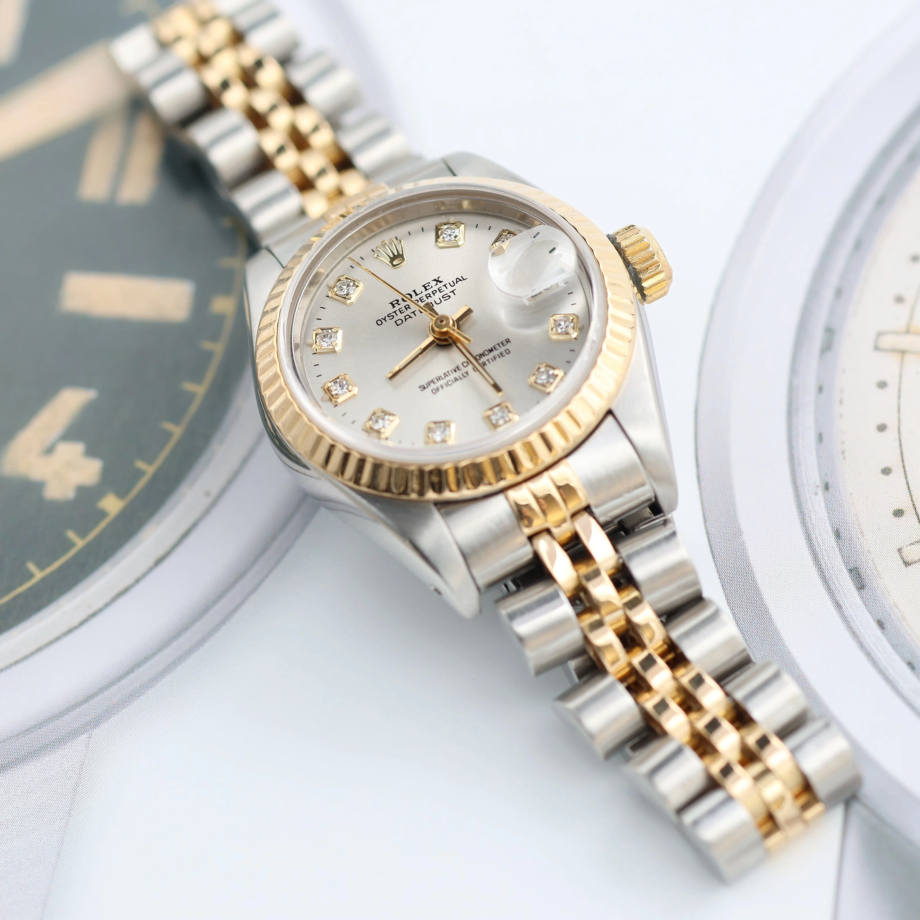 Rolex Datejust Lady ref. 69173 Steel/Gold - Silver Diamonds Dial - Jubilee Bracelet - Image 7