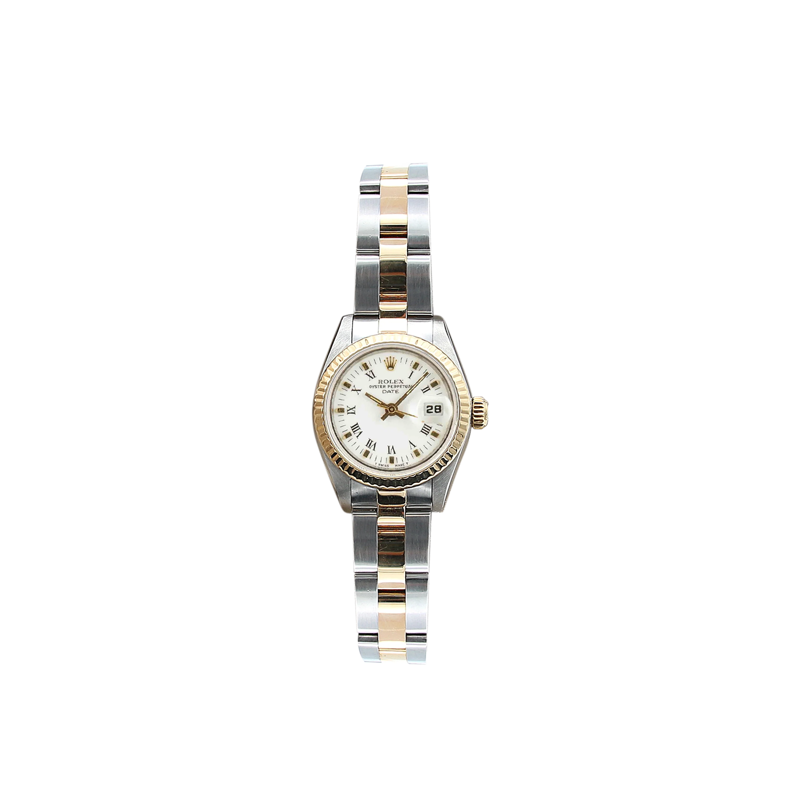Rolex Datejust Lady ref. 69173 Steel/Gold - White Small Roman Indexes Dial - Oyster Bracelet