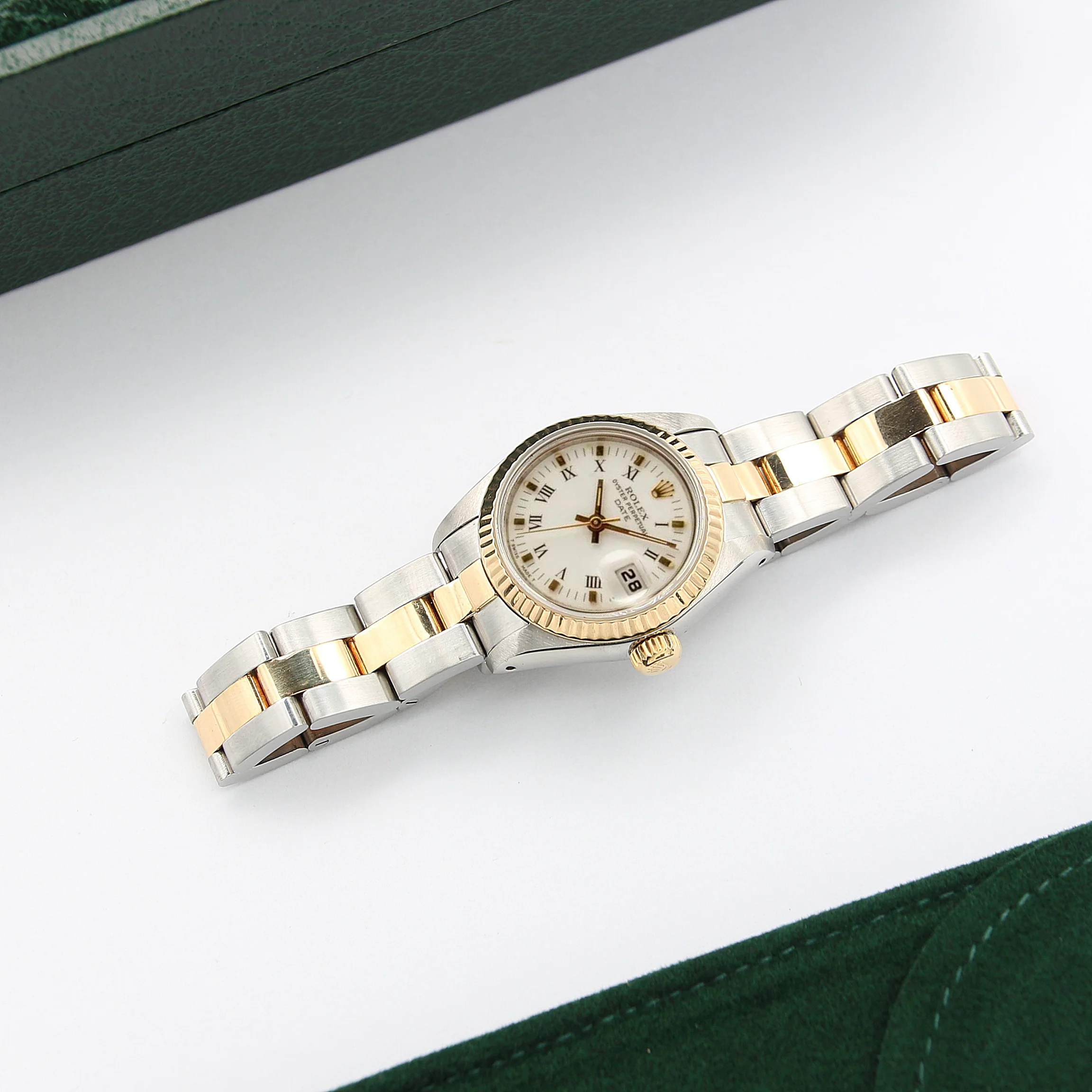 Rolex Datejust Lady ref. 69173 Steel/Gold - White Small Roman Indexes Dial - Oyster Bracelet - Image 2