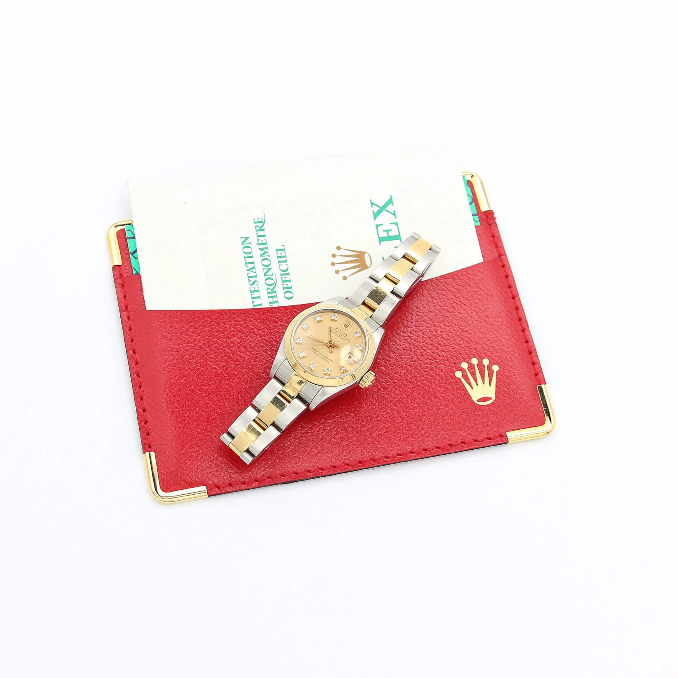 Rolex Datejust Lady ref. 79163 Steel/Gold - Oyster Bracelet - Champagne Diamonds Dial - Full Set - Image 3