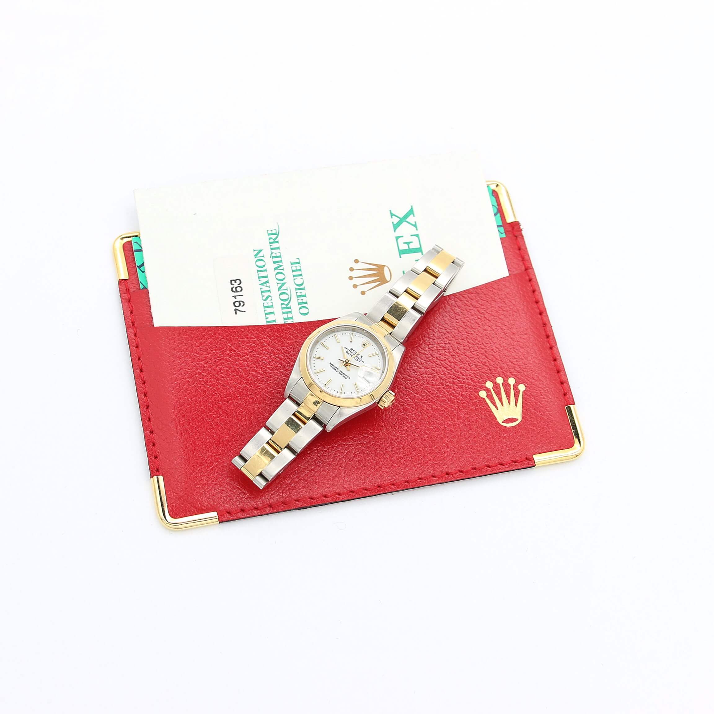 Rolex Datejust Lady ref. 79163 Steel/Gold - Oyster Bracelet - White Dial - Full Set - Image 2