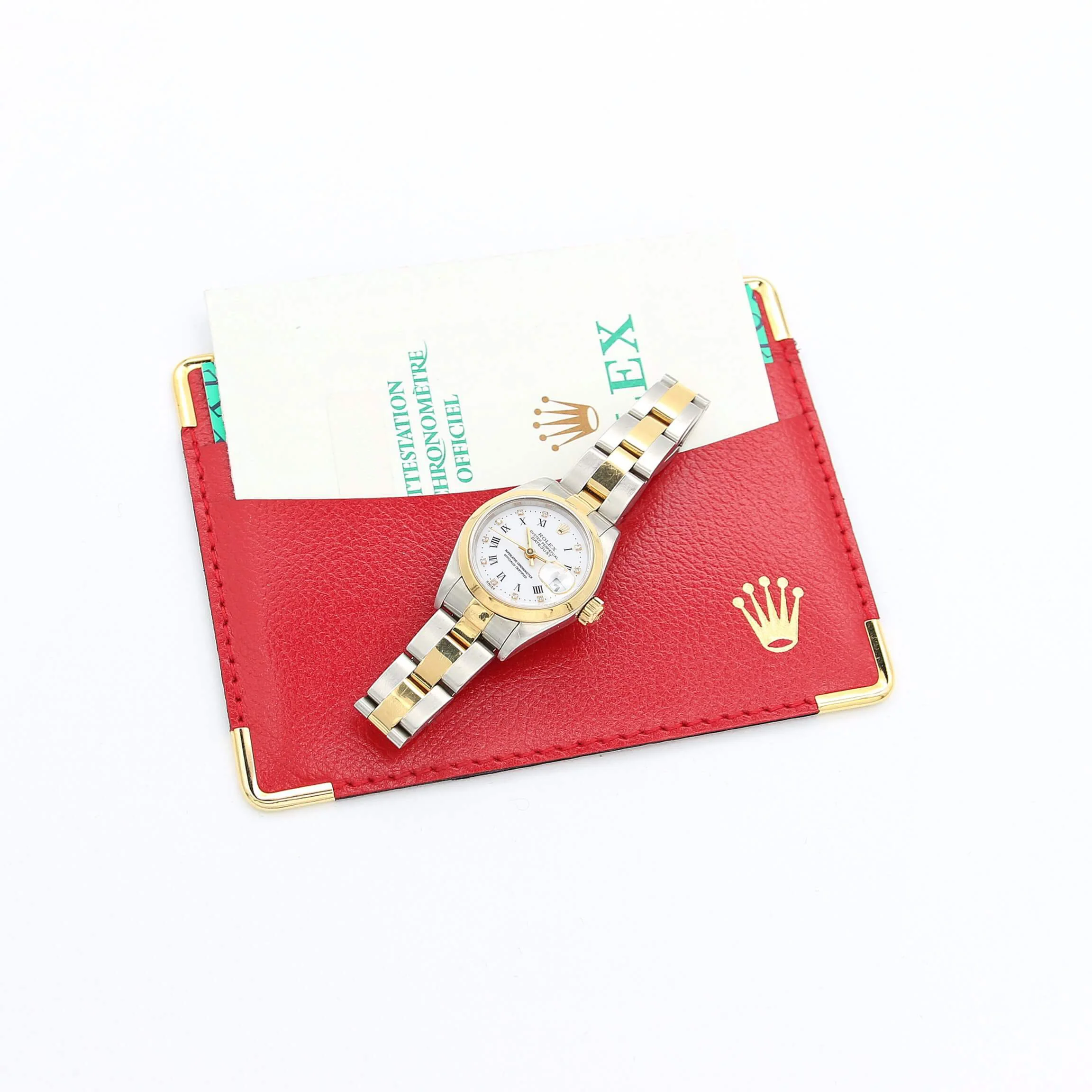 Rolex Datejust Lady ref. 79163 Steel/Gold - Oyster Bracelet - White Diamonds Dial - Full Set - Image 3