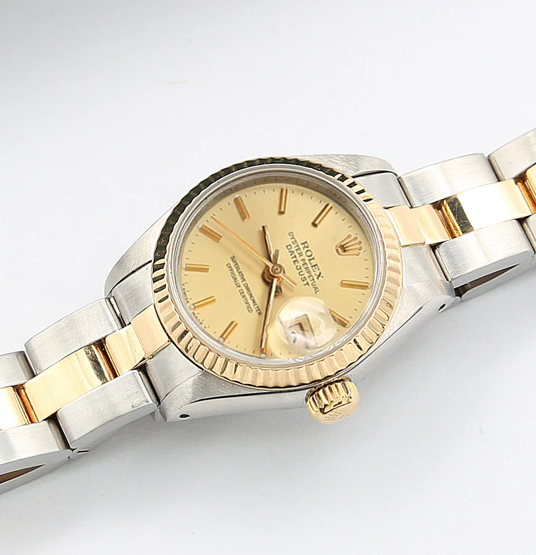Rolex Datejust Lady ref. 79173 Steel/Gold - Oyster Bracelet - Champagne Dial - Full Set