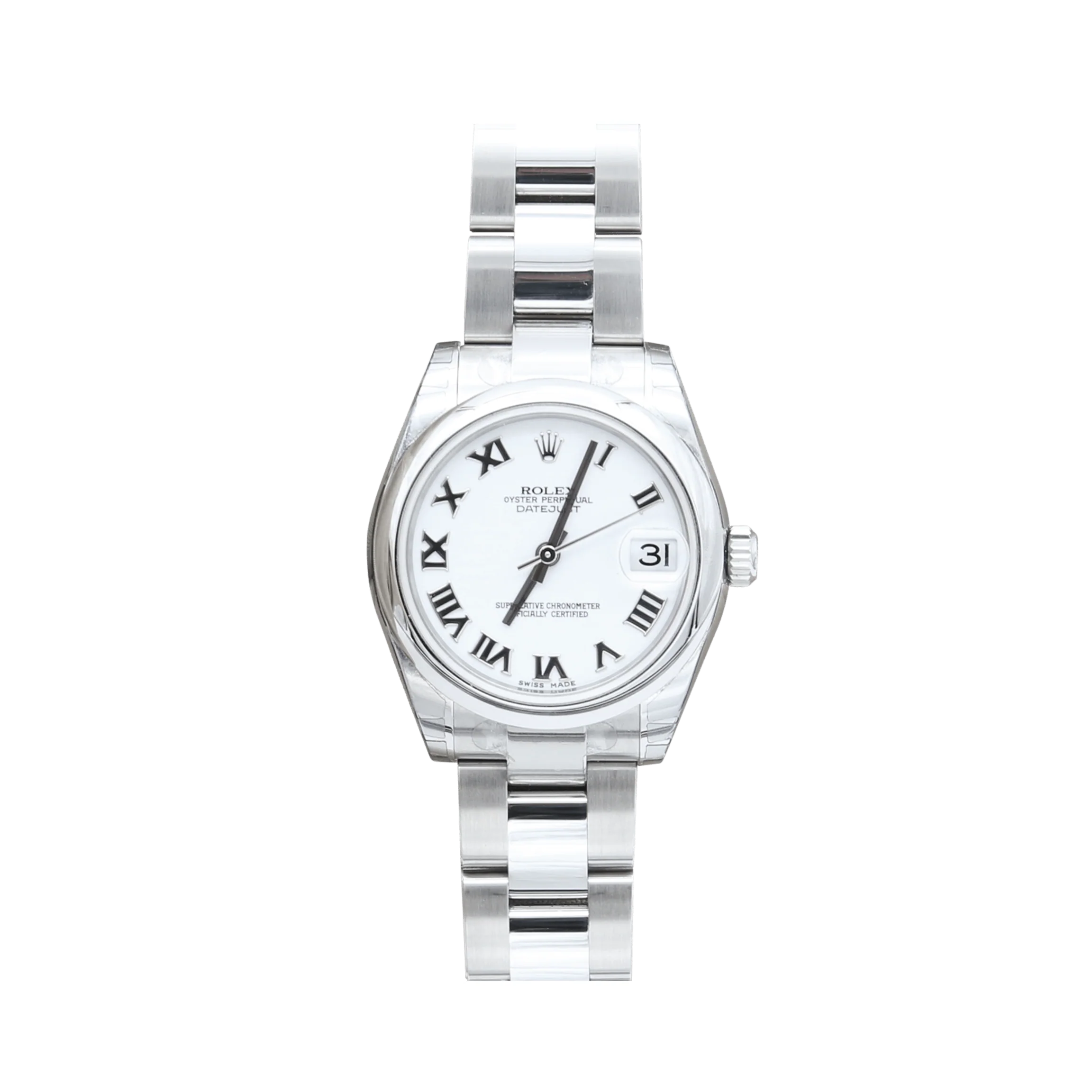Rolex Datejust Mid-size ref. 178240 - White Roman Dial - Full Set