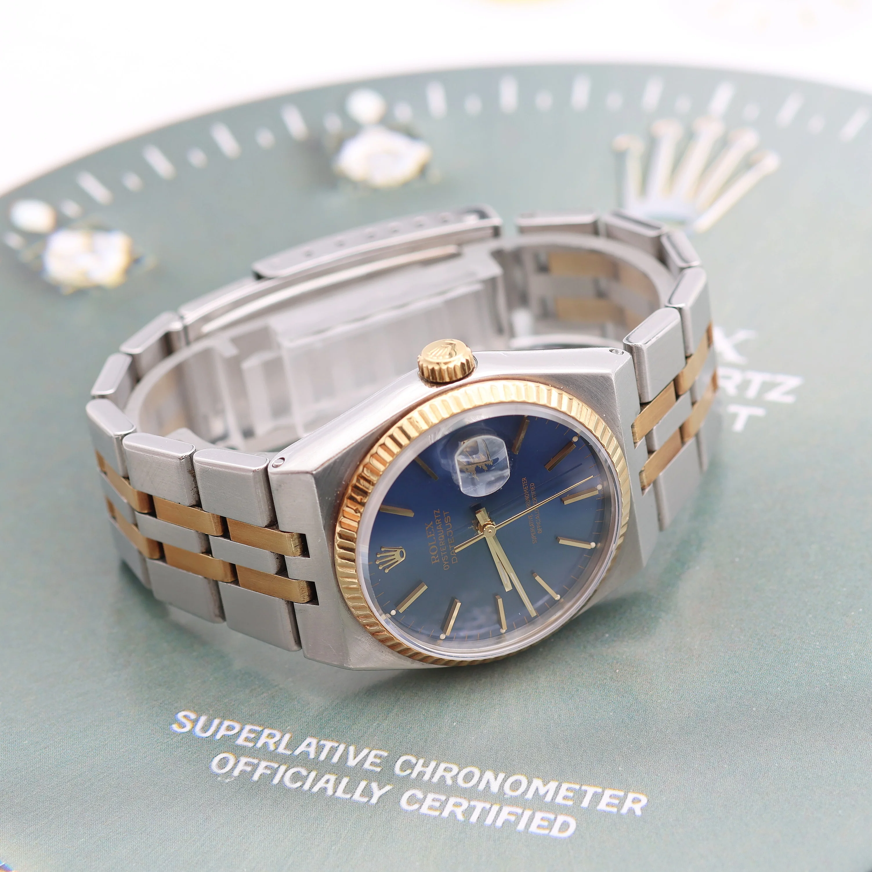 Rolex Datejust Oyster-Quartz ref. 17013 Blue Dial - Image 7