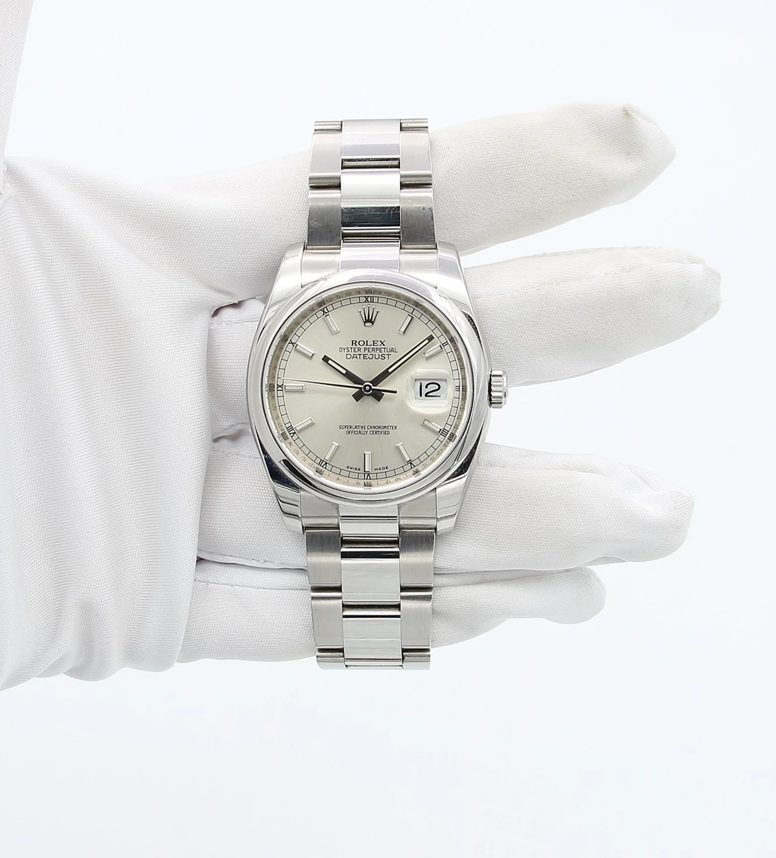 Rolex Datejust Silver Dial ref. 116200 Oyster bracelet with Warranty Rolex - Image 2
