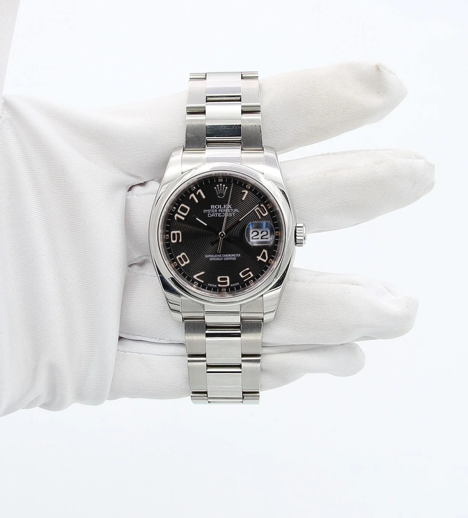 Rolex Datejust ref. 116200 Racing Concentric (Black) Dial - Oyster Bracelet - Full Set - Image 2
