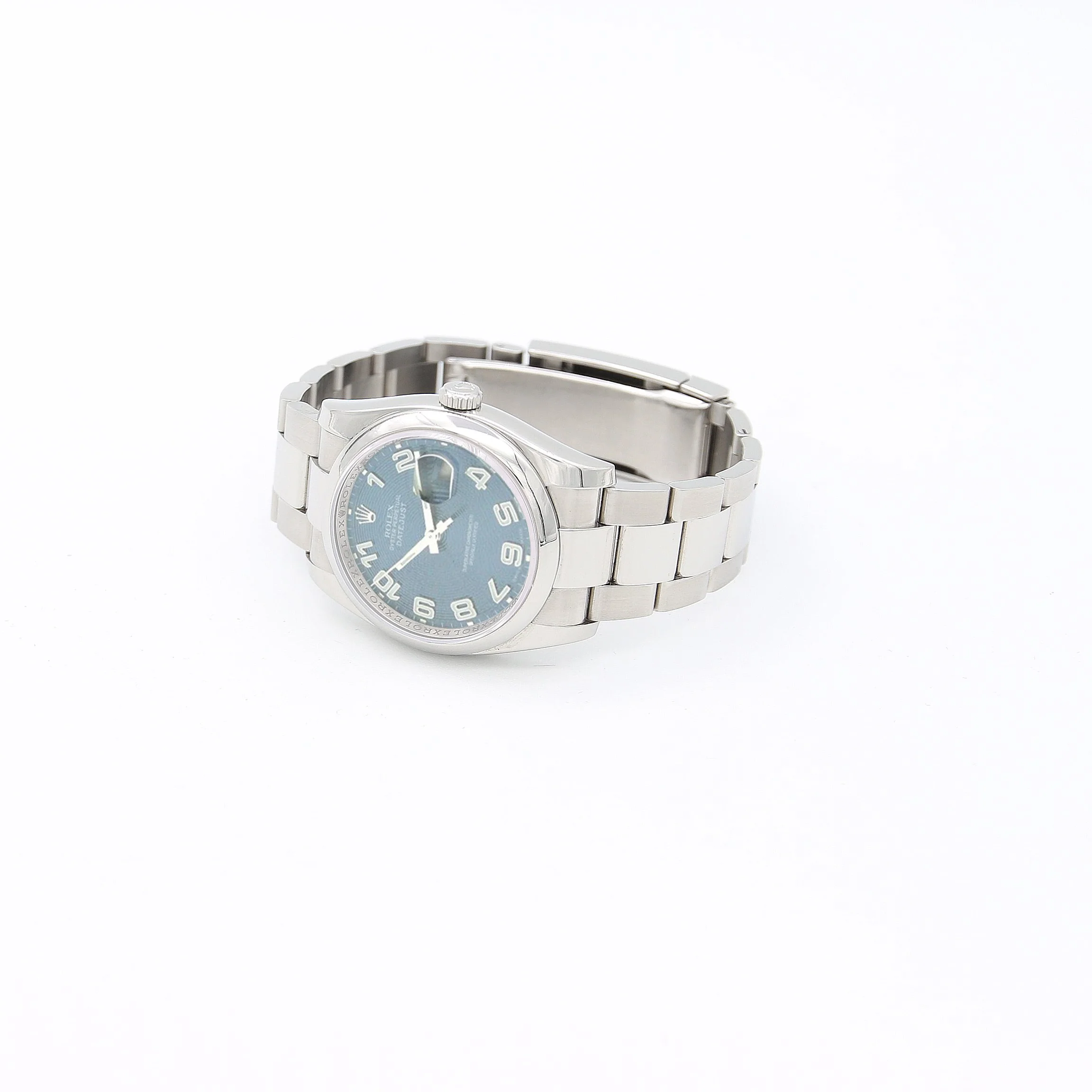 Rolex Datejust ref. 116200 Racing Concentric (Blue) Dial - Oyster Bracelet - Full Set - Image 4