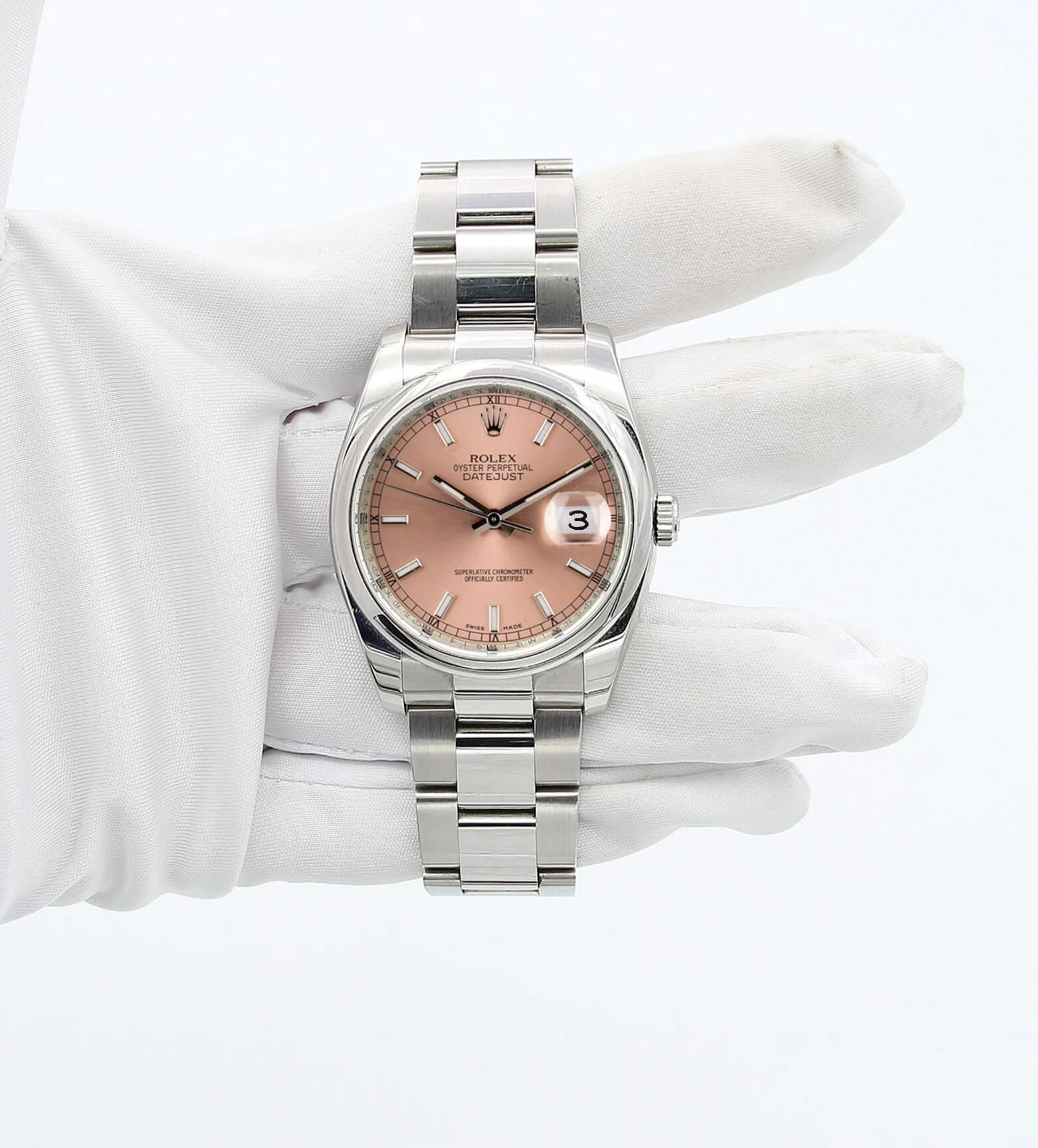 Rolex Datejust ref. 116200 Salmon/Pink Dial - Full Set - Image 2