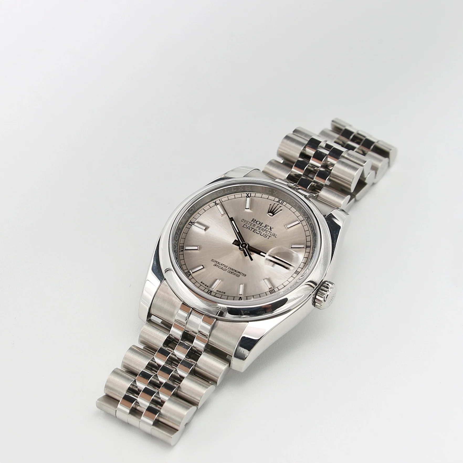Rolex Datejust ref. 116200 SIlver Dial - Jubilee Bracelet - Full Set - Image 3
