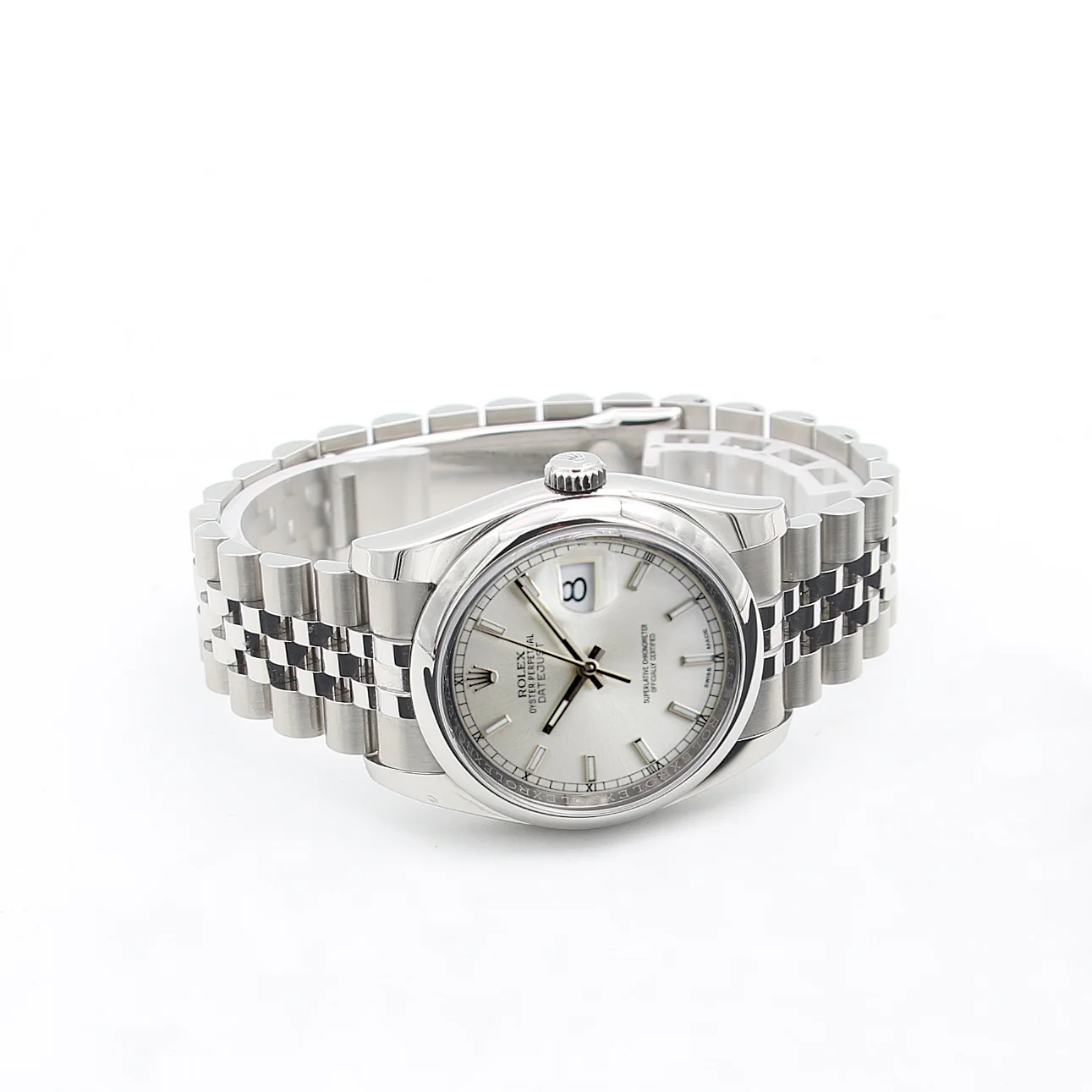 Rolex Datejust ref. 116200 SIlver Dial - Jubilee Bracelet - Full Set - Image 5