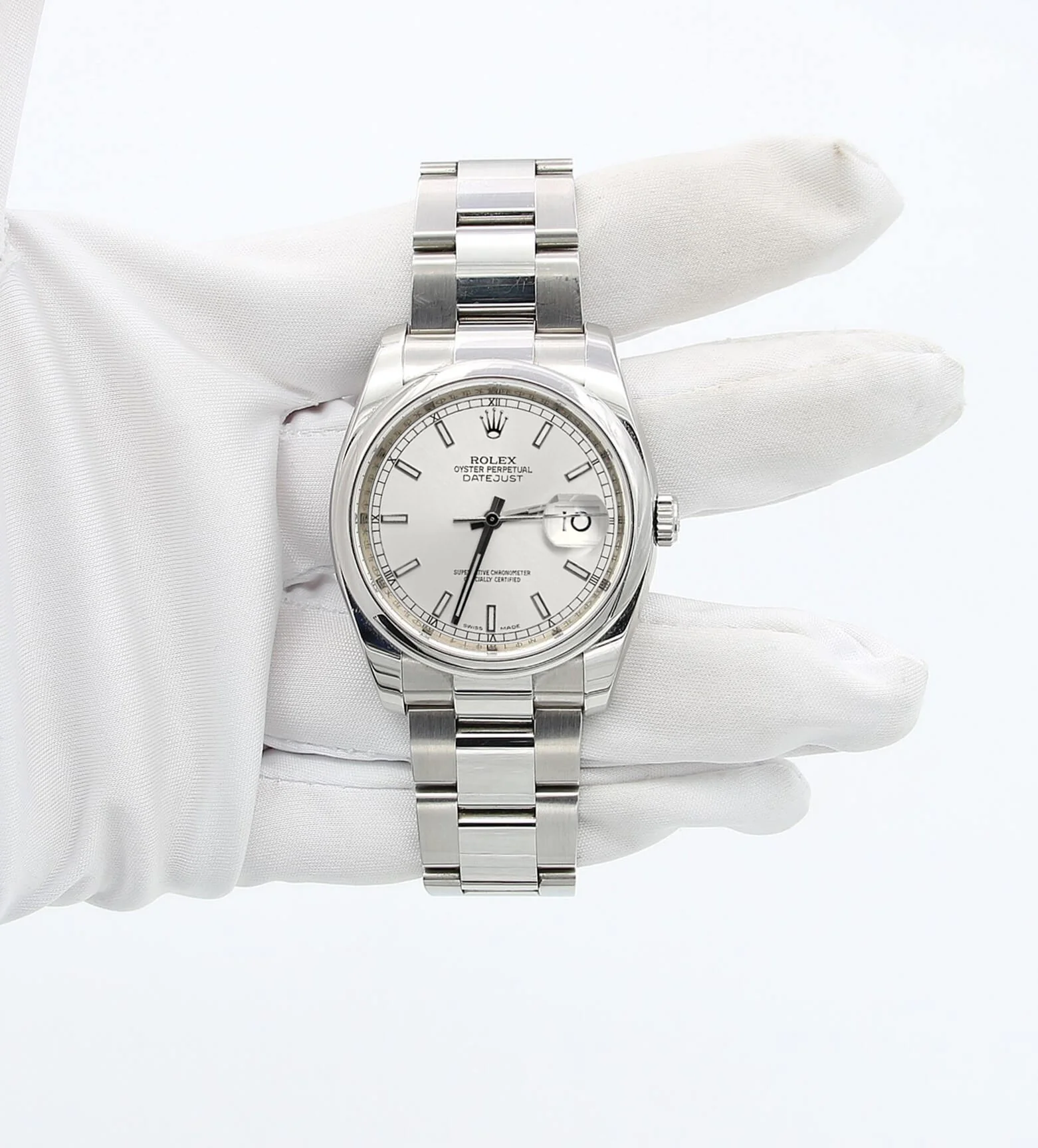Rolex Datejust ref. 116200 White Dial - Oyster Bracelet - Full Set - Image 2