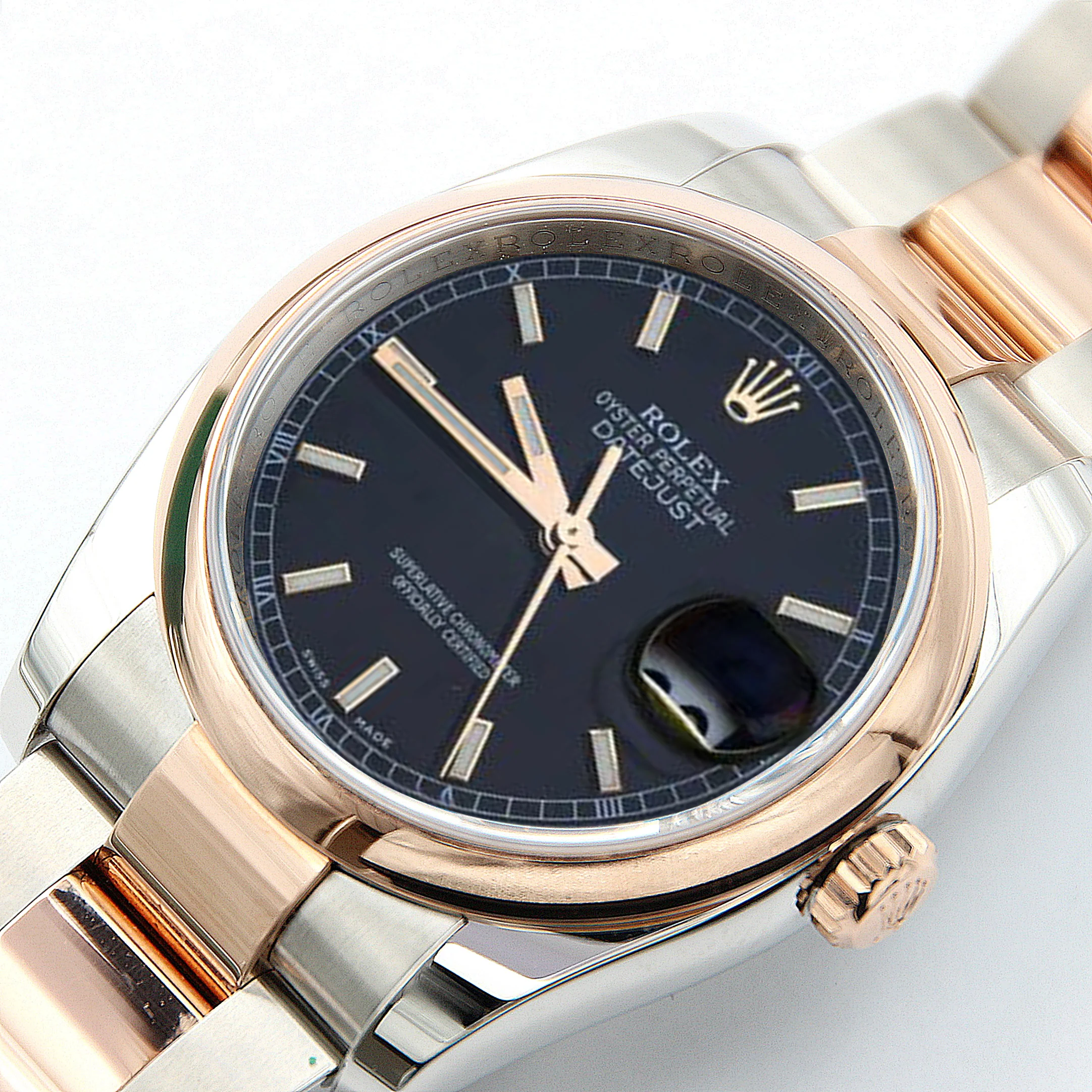 Rolex Datejust ref. 116201 Black Plain Dial Oyster bracelet - Full Set - Image 5
