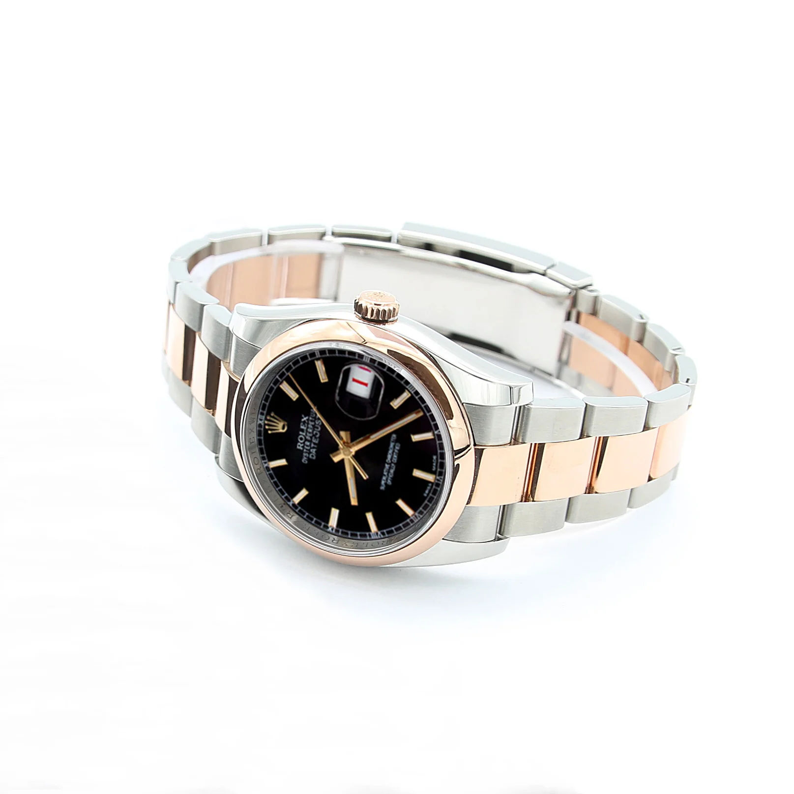 Rolex Datejust ref. 116201 Black Plain Dial Oyster bracelet - Full Set - Image 7