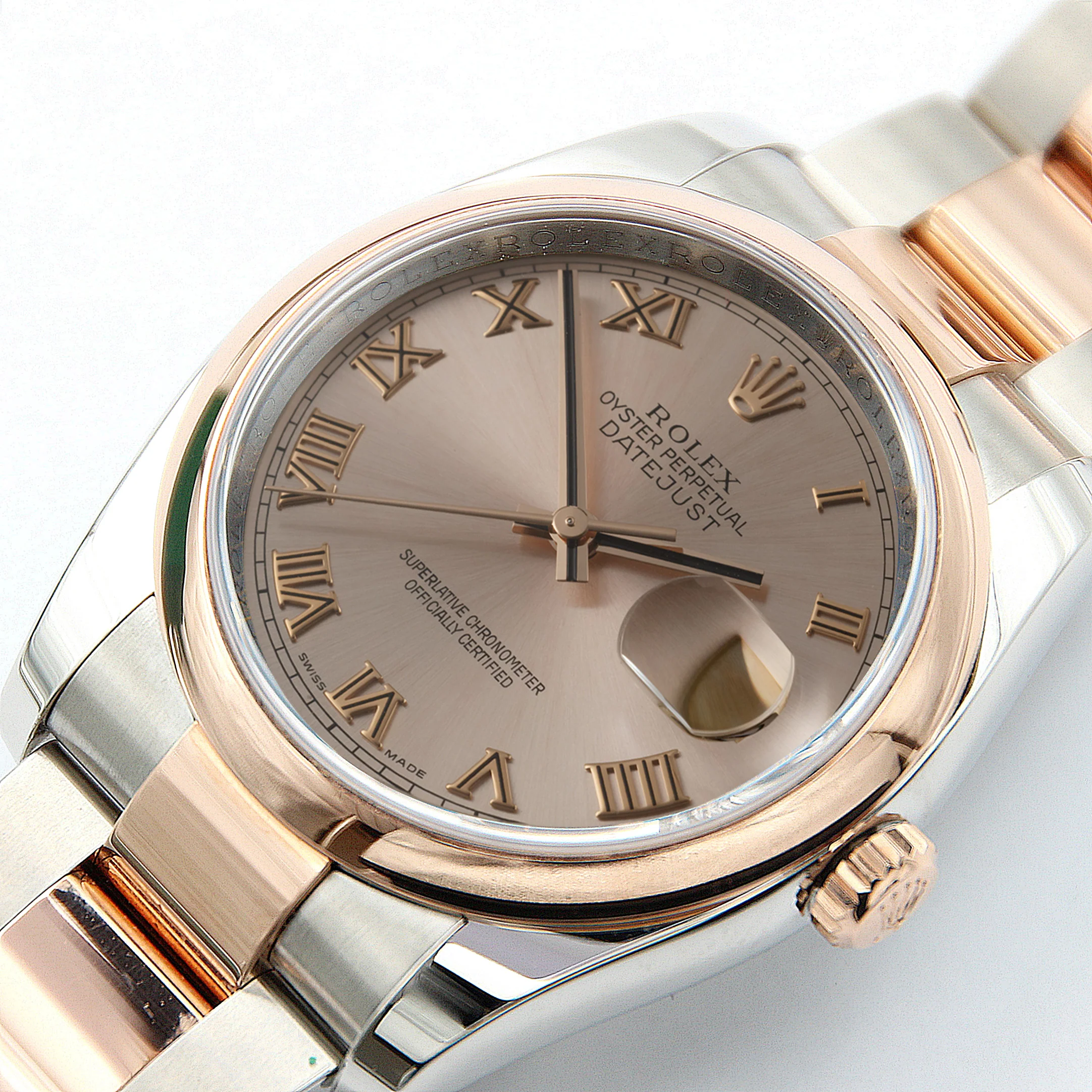 Rolex Datejust ref. 116201 Gray Roman Dial Oyster bracelet - Full Set - Image 5